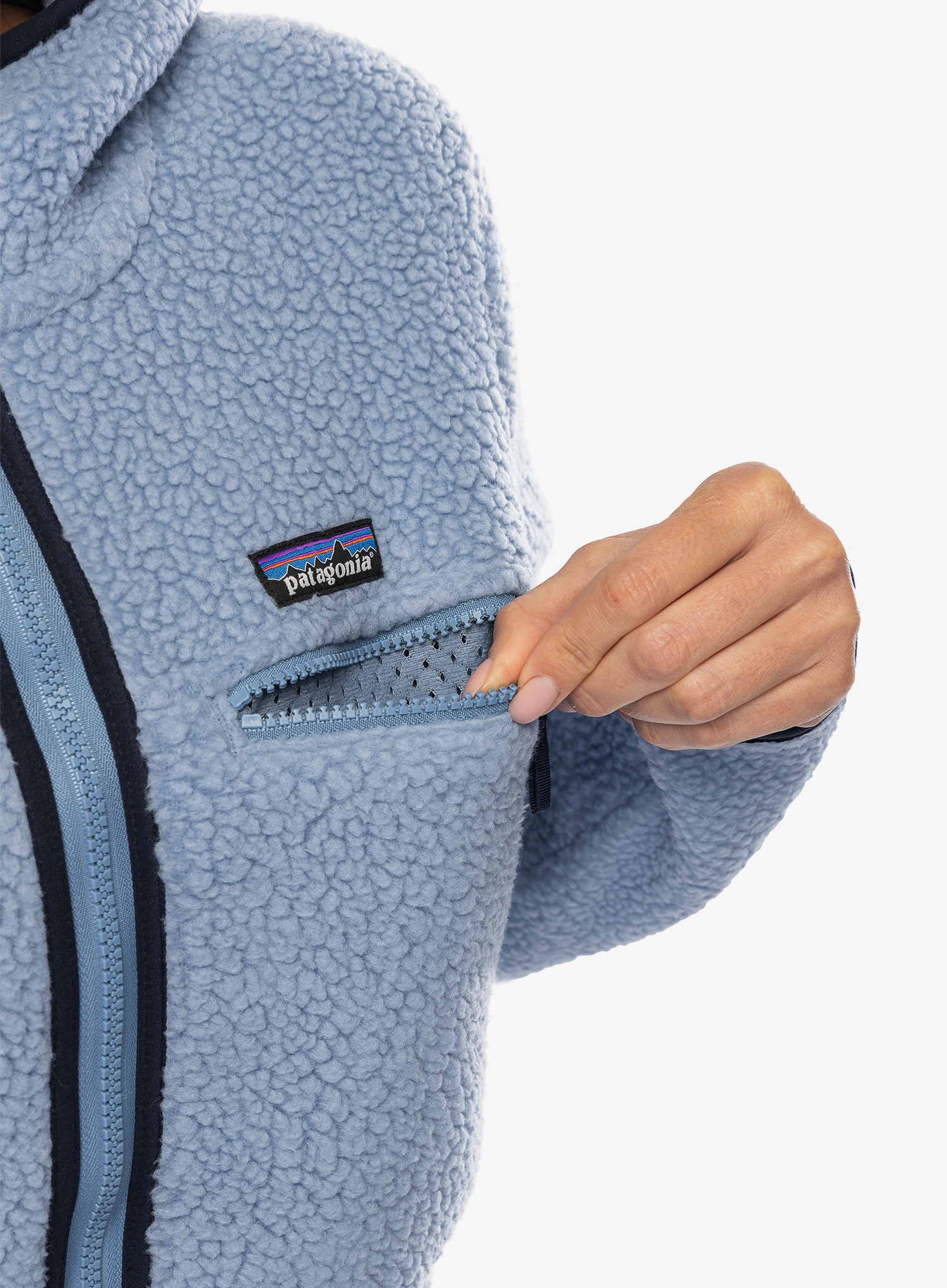 Фліска жіноча Patagonia Retro Pile Hoody - barnacle blue