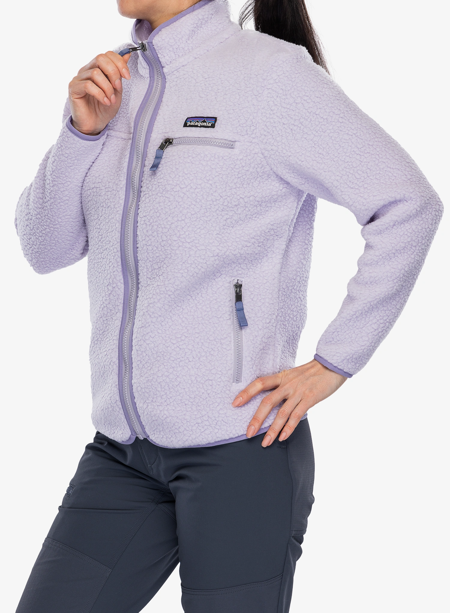 Фліска жіноча Patagonia Retro Pile Jacket - foxglove purple