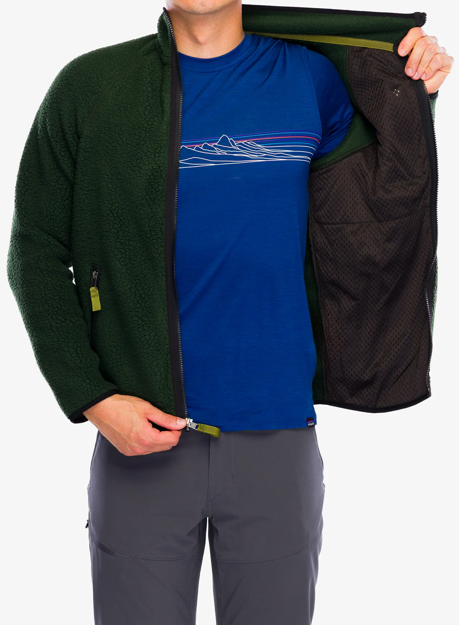 Фліска Patagonia Retro Pile Jacket - old growth green