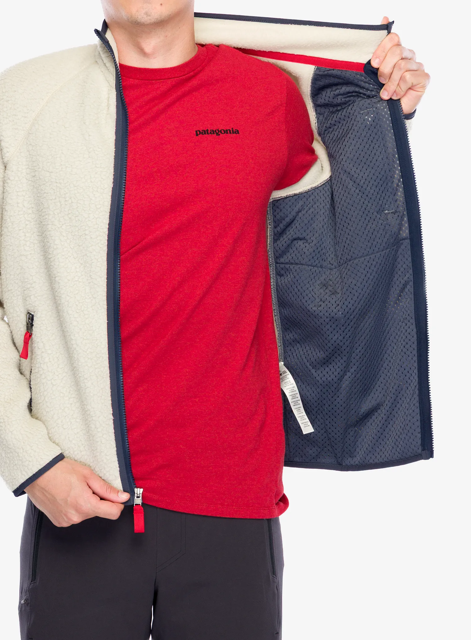 Фліска Patagonia Retro Pile Jacket - pelican/smolder blue