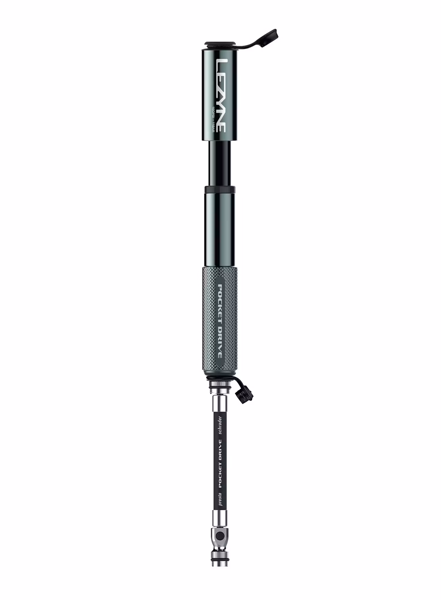 Насос для велосипеда Lezyne Pocket Drive Lite - grey gloss