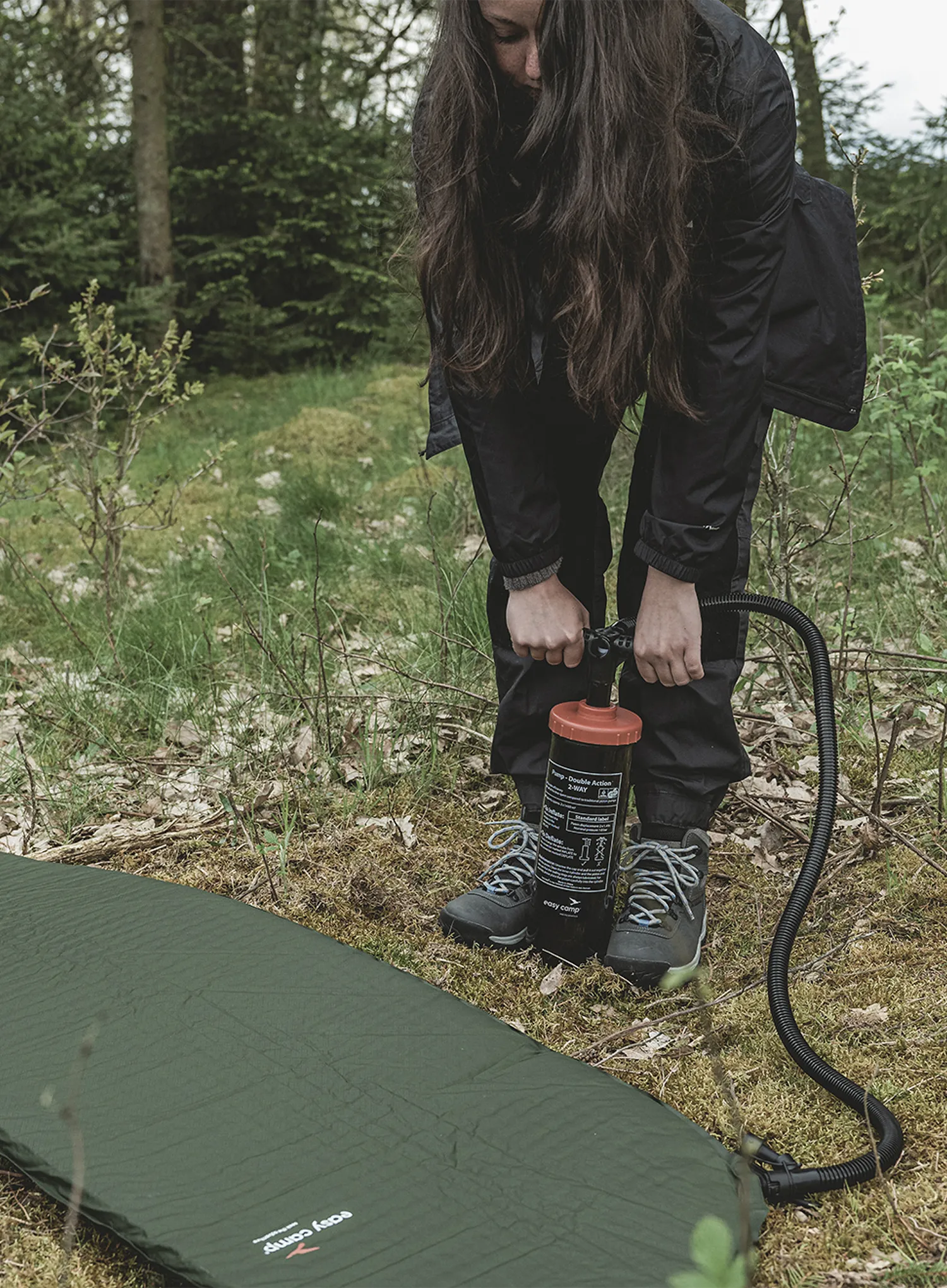 Насос Easy Camp Double Action Pump - black