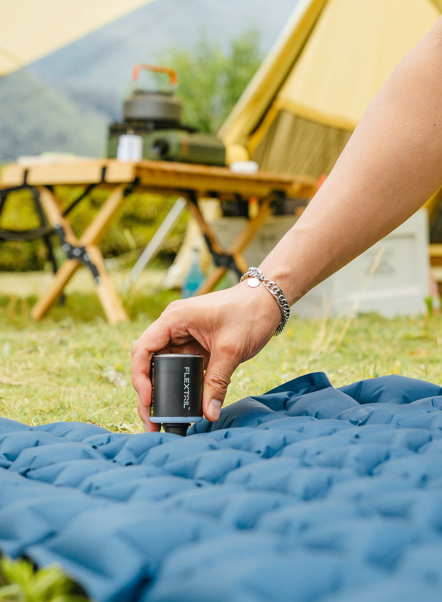 Насос електричний для матраца Flextail Tiny Pump 2X - black