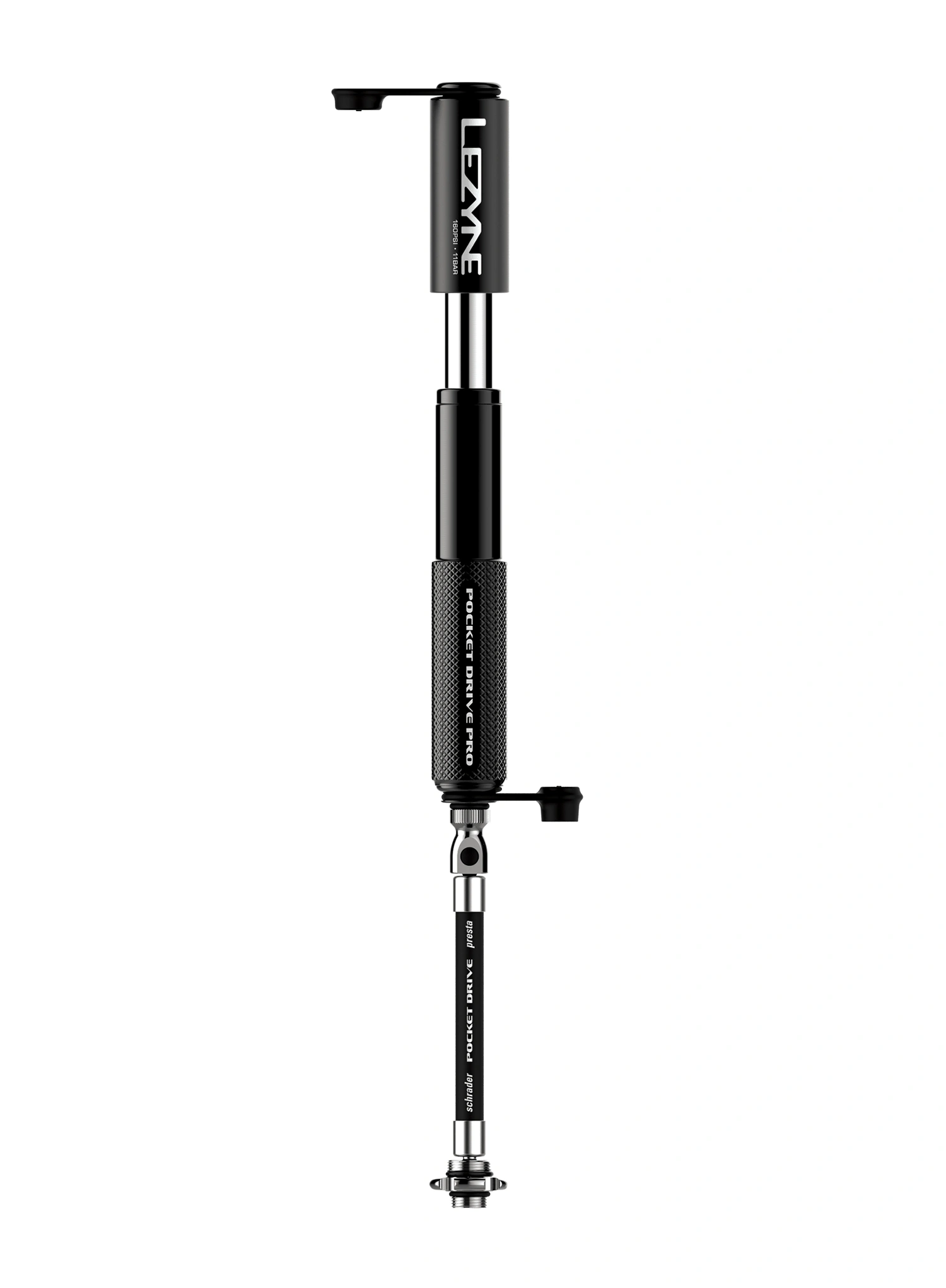 Насос велосипедний Lezyne Pocket Drive Pro - matte black/gloss black