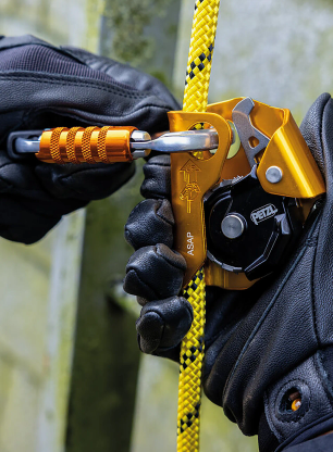 Спусковий пристрій Petzl Asap - orange