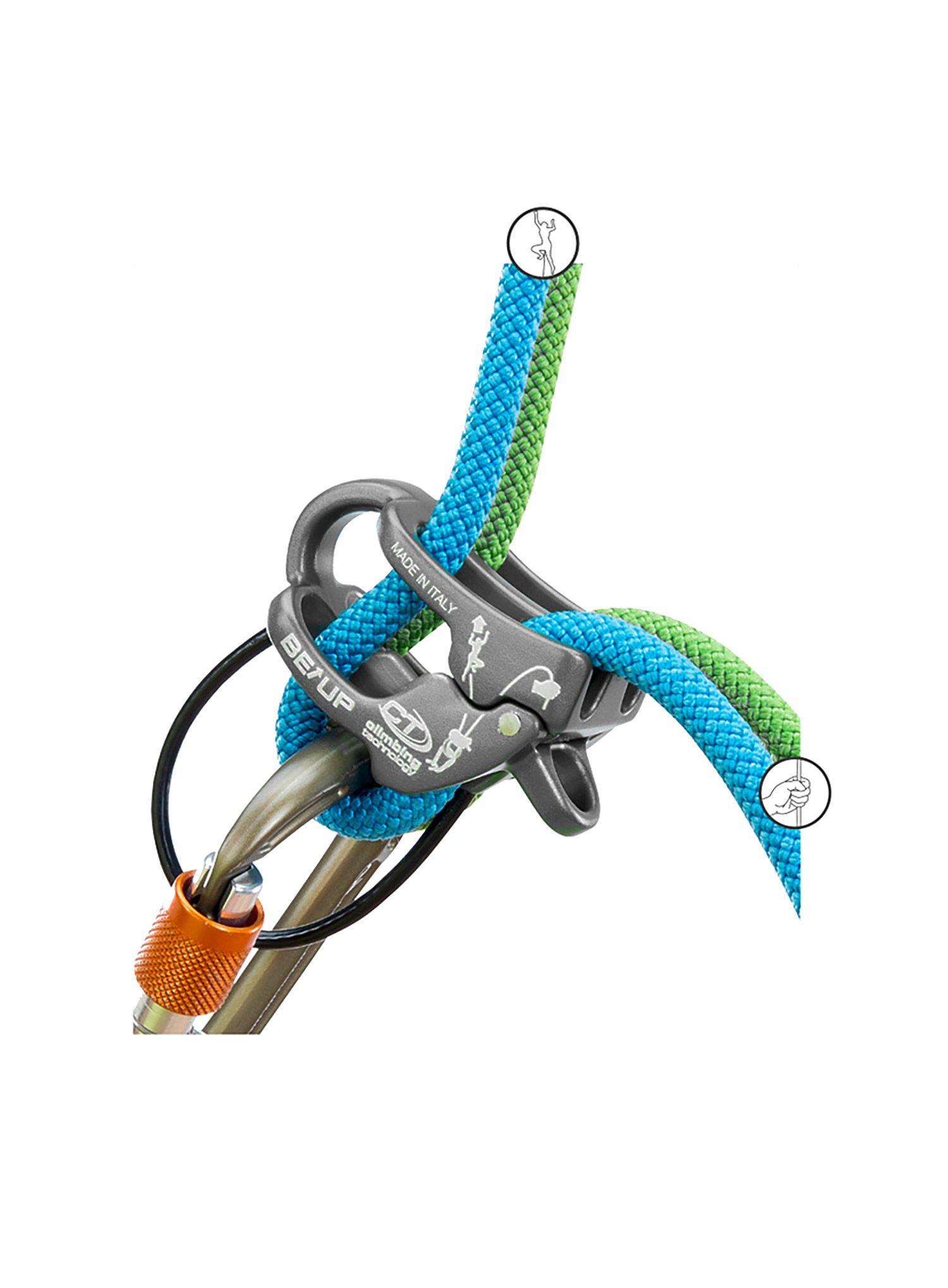 Спусковий пристрій Climbing Technology Be-Up - grey