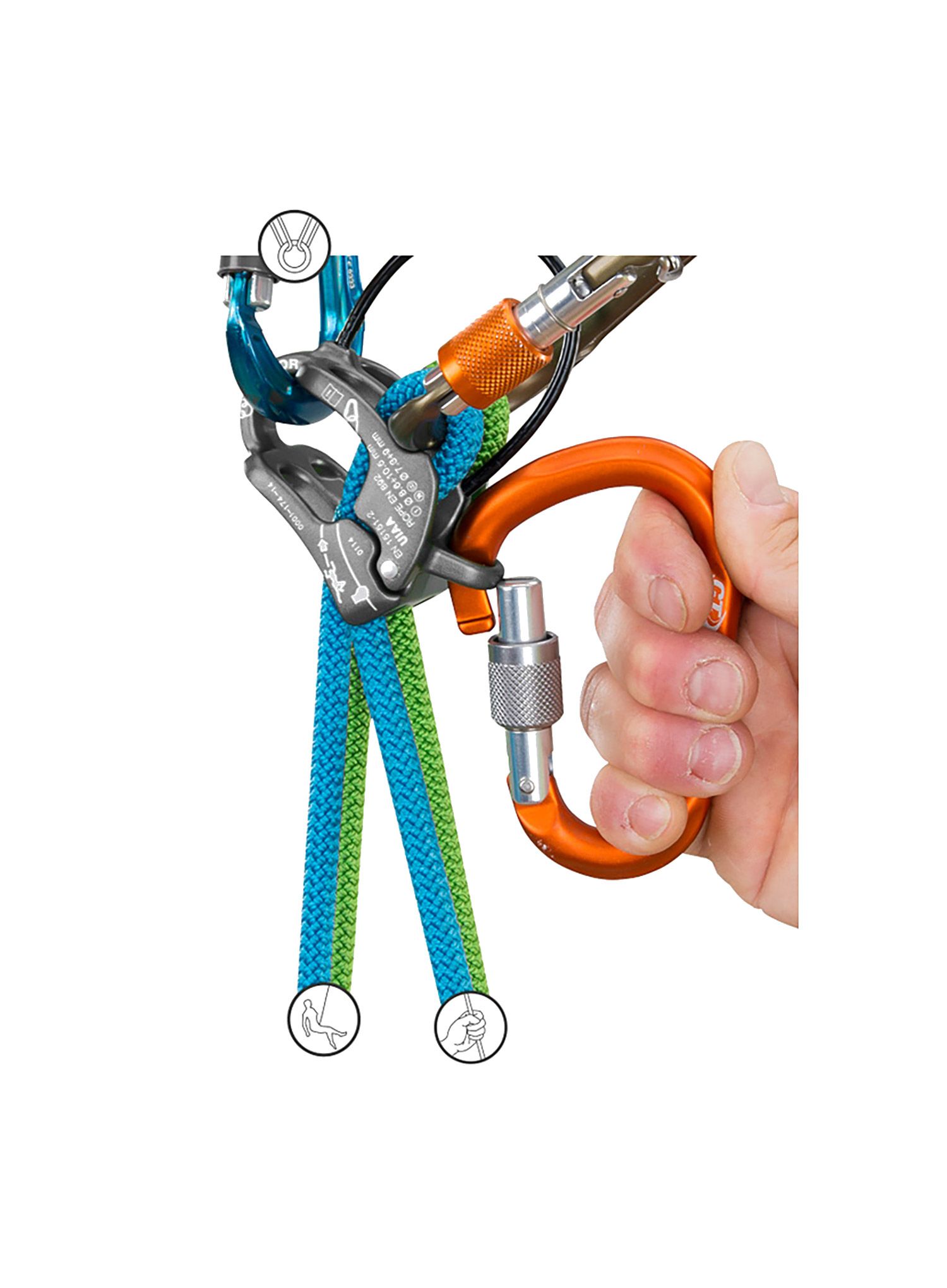 Спусковий пристрій Climbing Technology Be-Up - grey