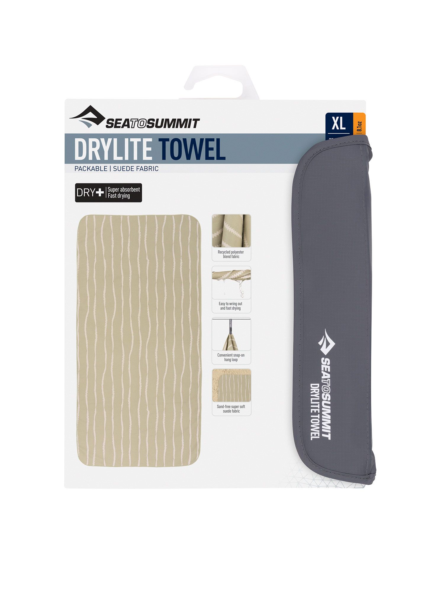 Швидковисихаючий рушник Sea To Summit DryLite Towel XL - desert wind