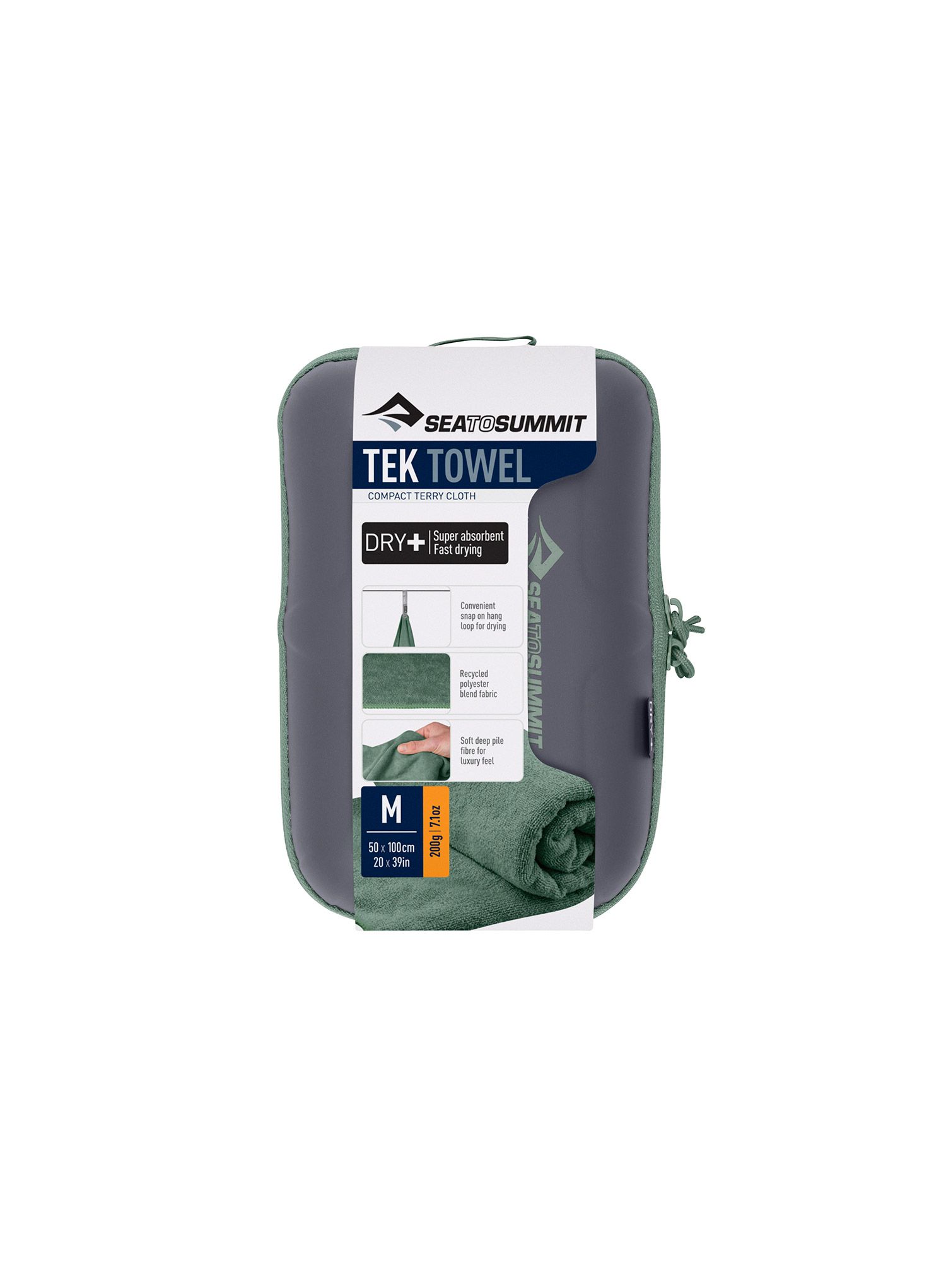 Швидковисихаючий рушник Sea To Summit Tek Towel M - sage