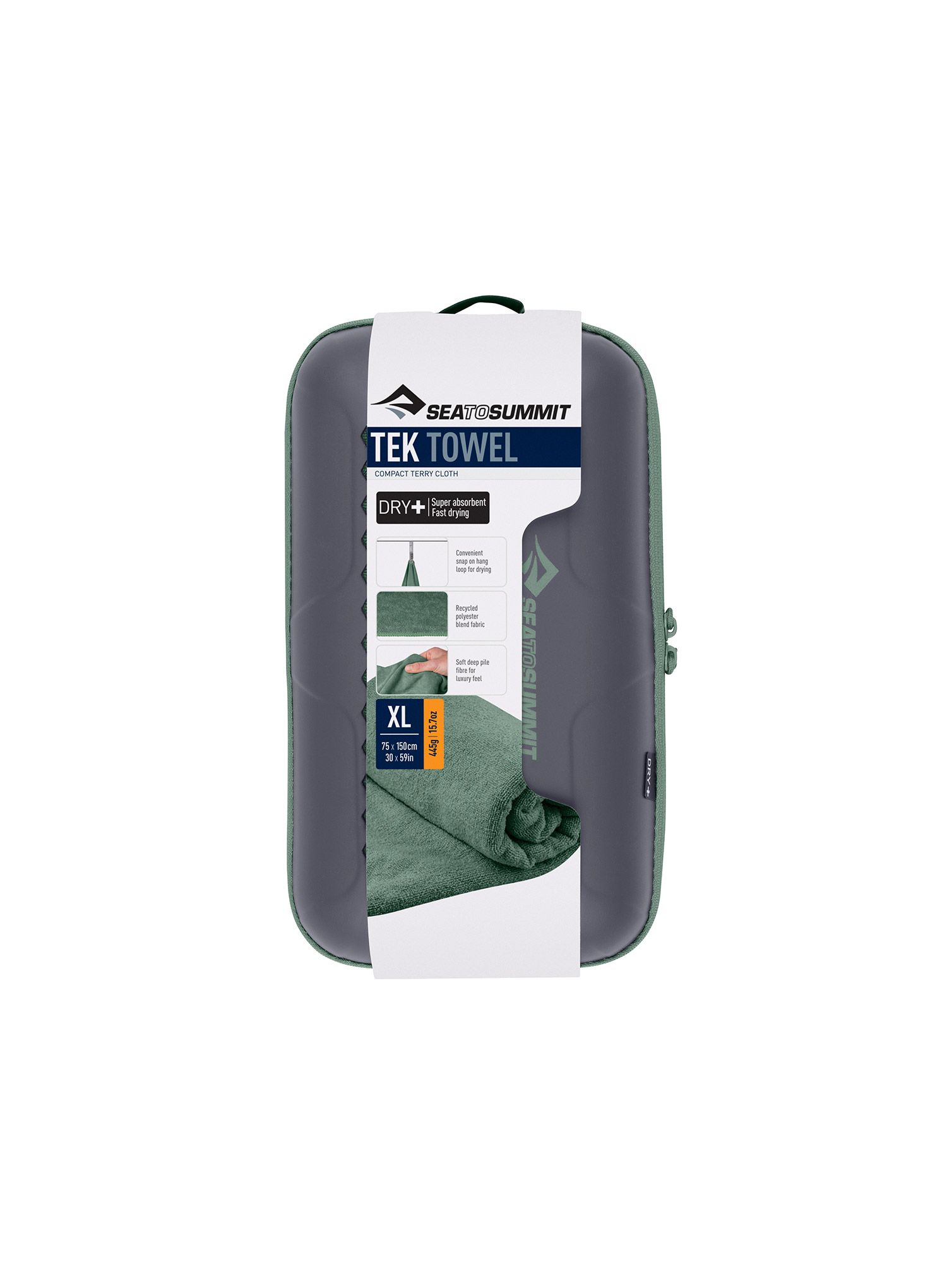 Швидковисихаючий рушник Sea To Summit Tek Towel XL - sage