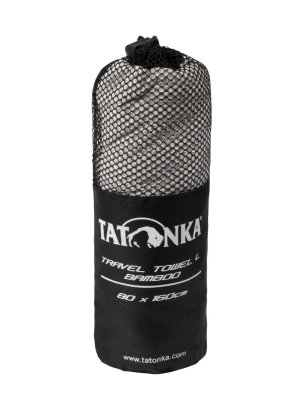 Швидковисихаючий рушник Tatonka Travel Towel Bamboo L - grey