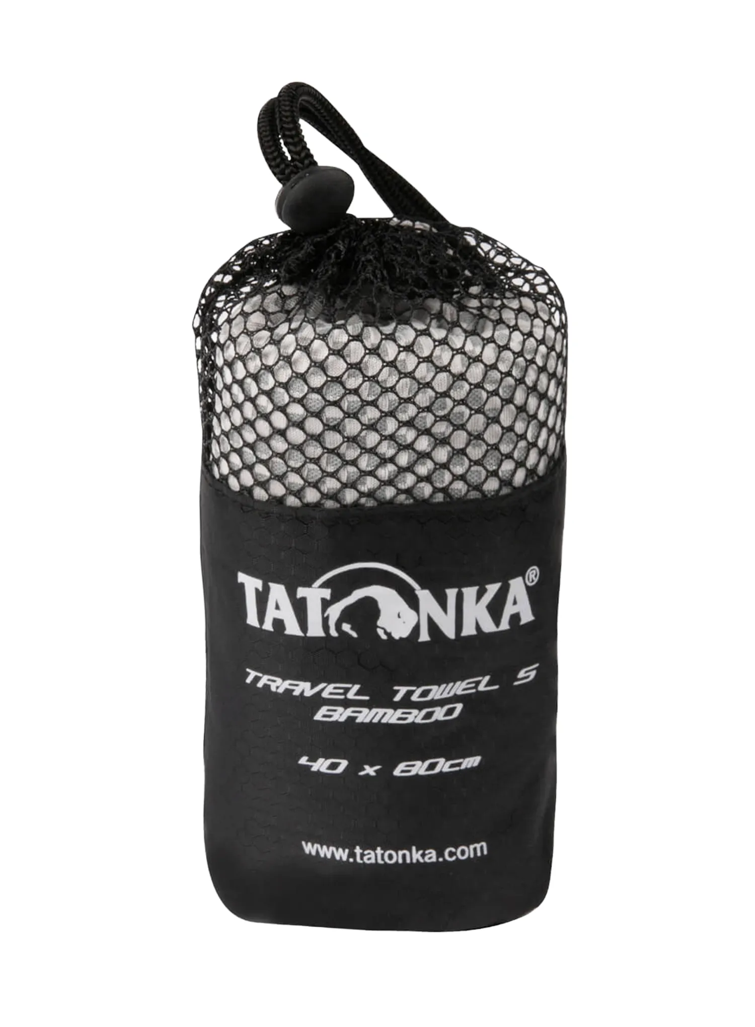 Швидковисихаючий рушник Tatonka Travel Towel Bamboo S - grey