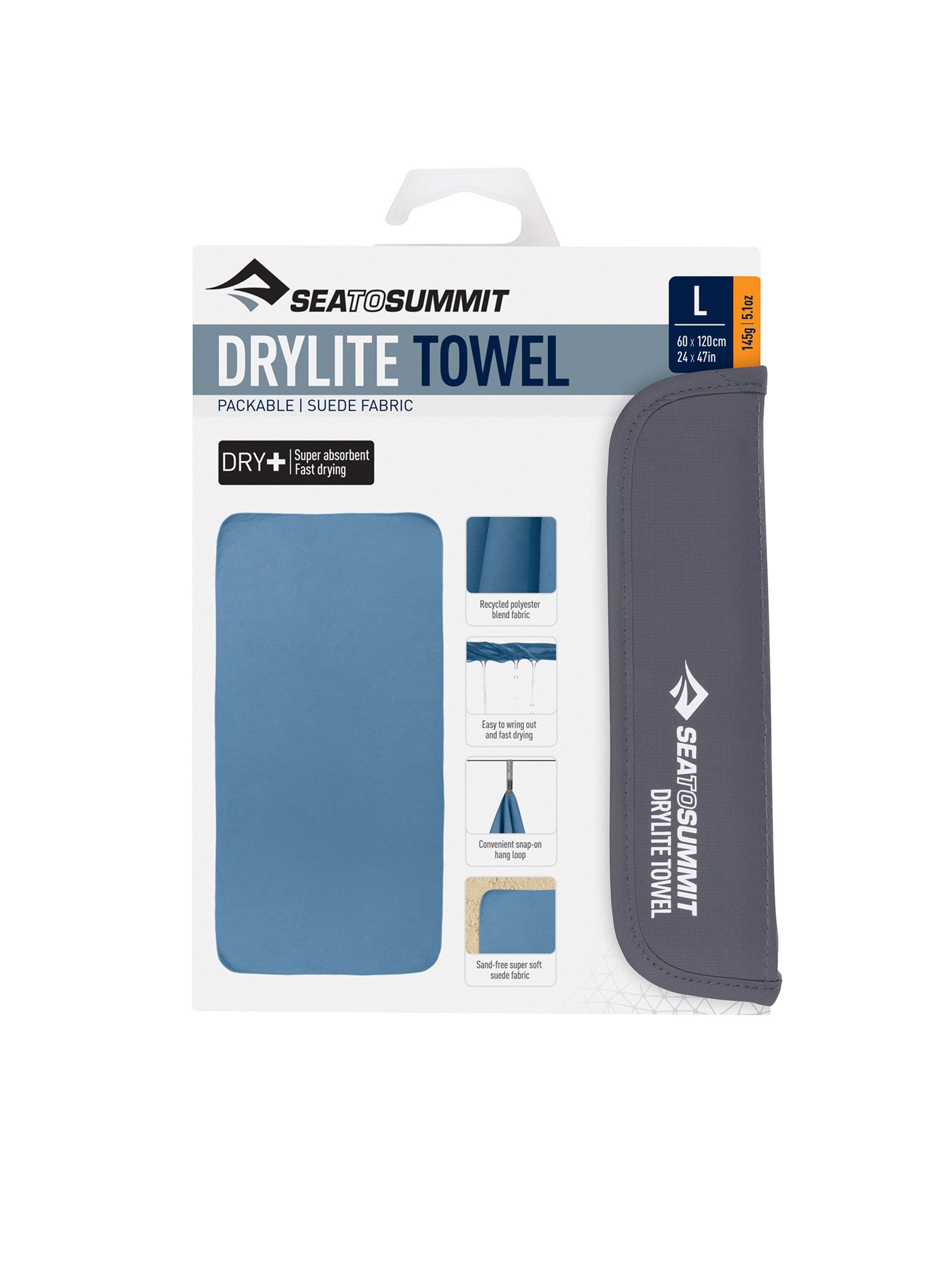 Швидковисихаючий рушник Sea To Summit DryLite Towel L - moonlight