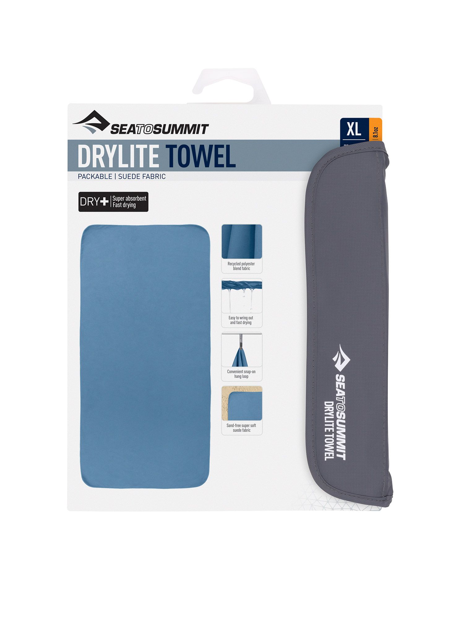 Швидковисихаючий рушник Sea To Summit DryLite Towel XL - moonlight