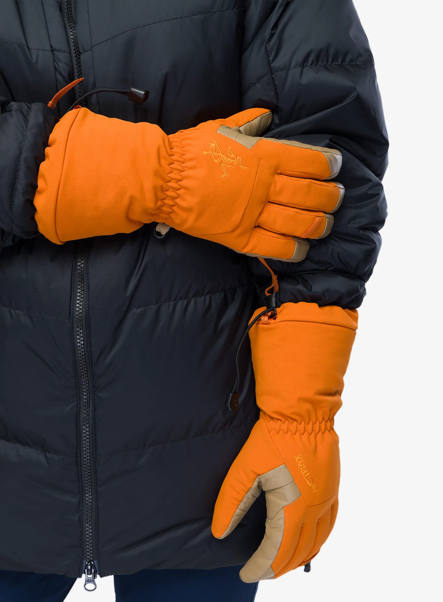 Рукавиці лижні Arcteryx Fission SV Glove - copper sky/canvas