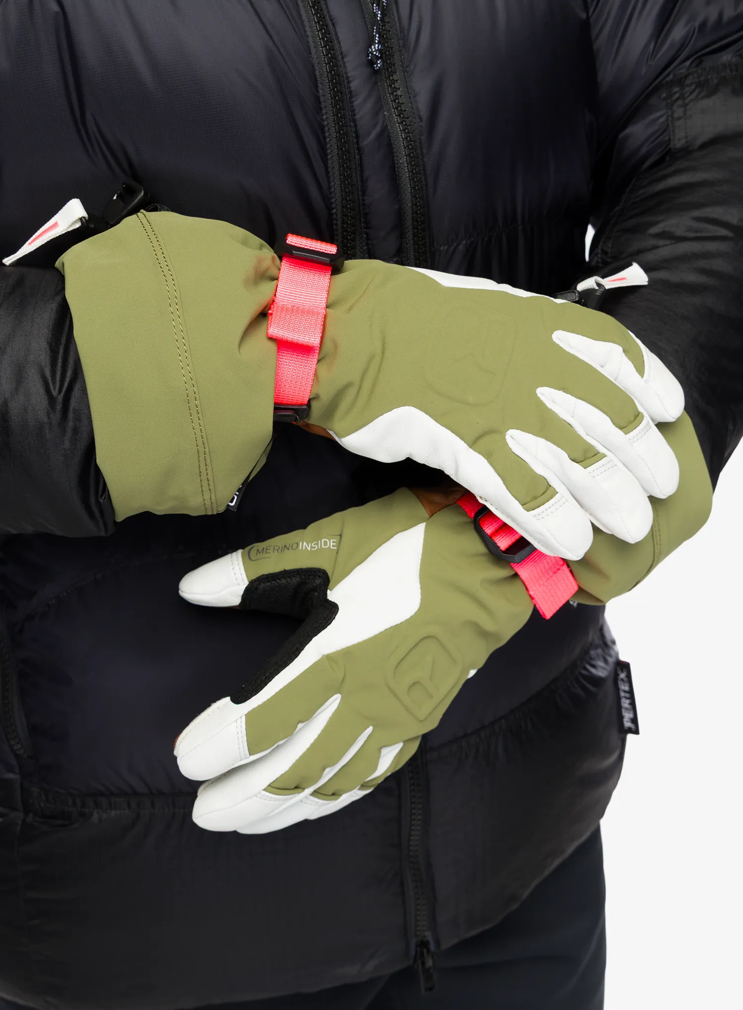 Рукавиці лижні жіночі Ortovox Merino Freeride Glove - wild herbs