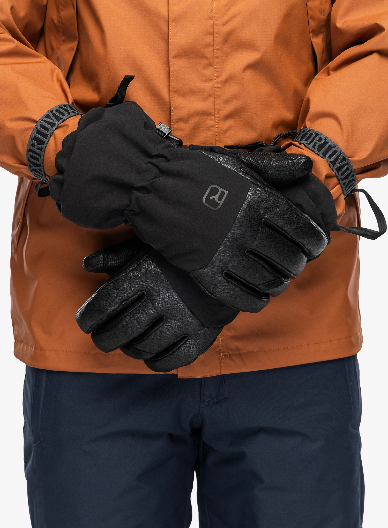 Рукавиці лижні Ortovox Merino Freeride Glove - black raven/black