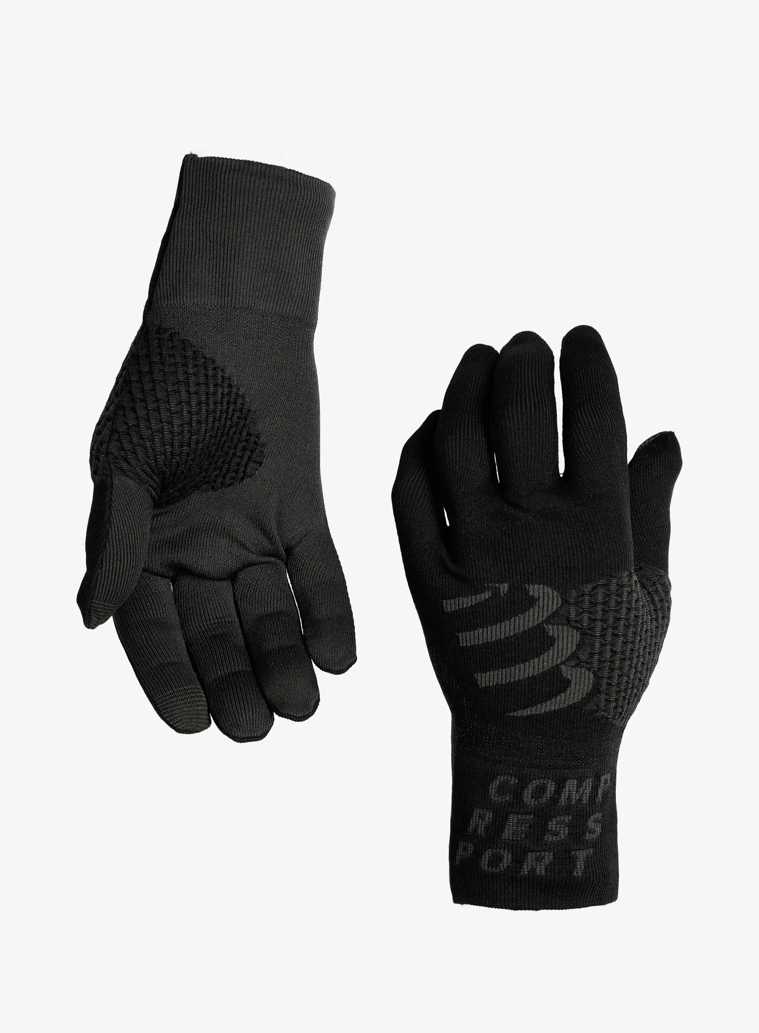 Рукавички для бігу Compressport 3D Thermo Gloves - black/black