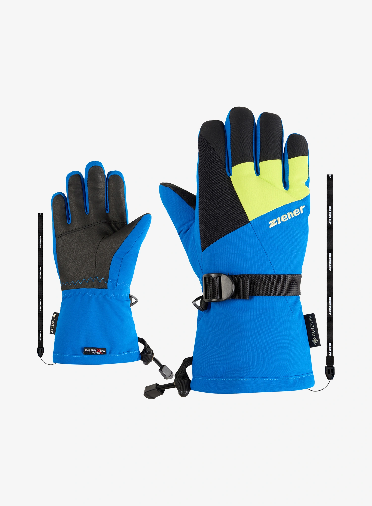Рукавички дитячі Ziener Lani GTX Junior - black/persian blue