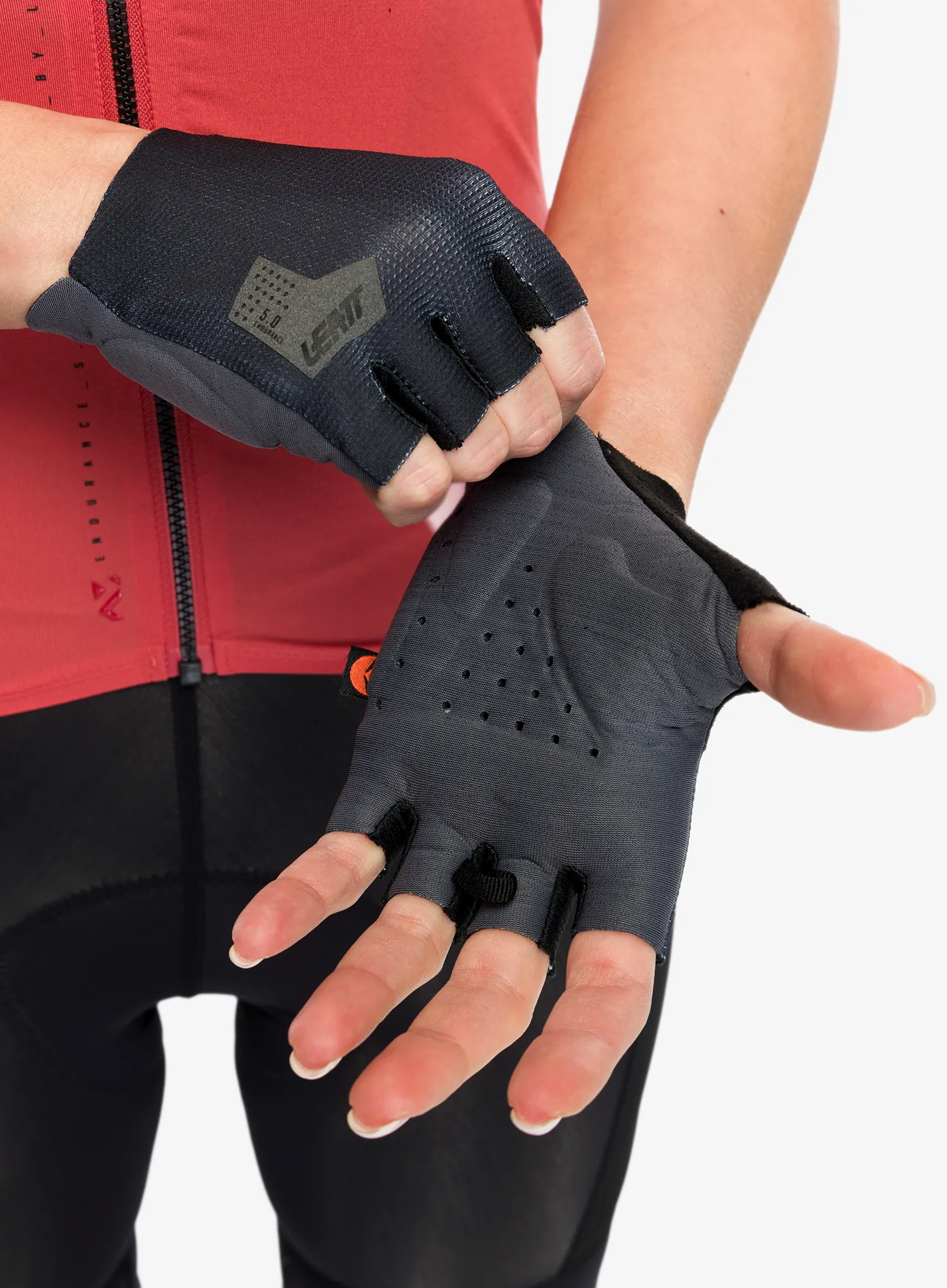 Велосипедні рукавиці жіночі Leatt Glove MTB 5.0 Endurance - black/grey