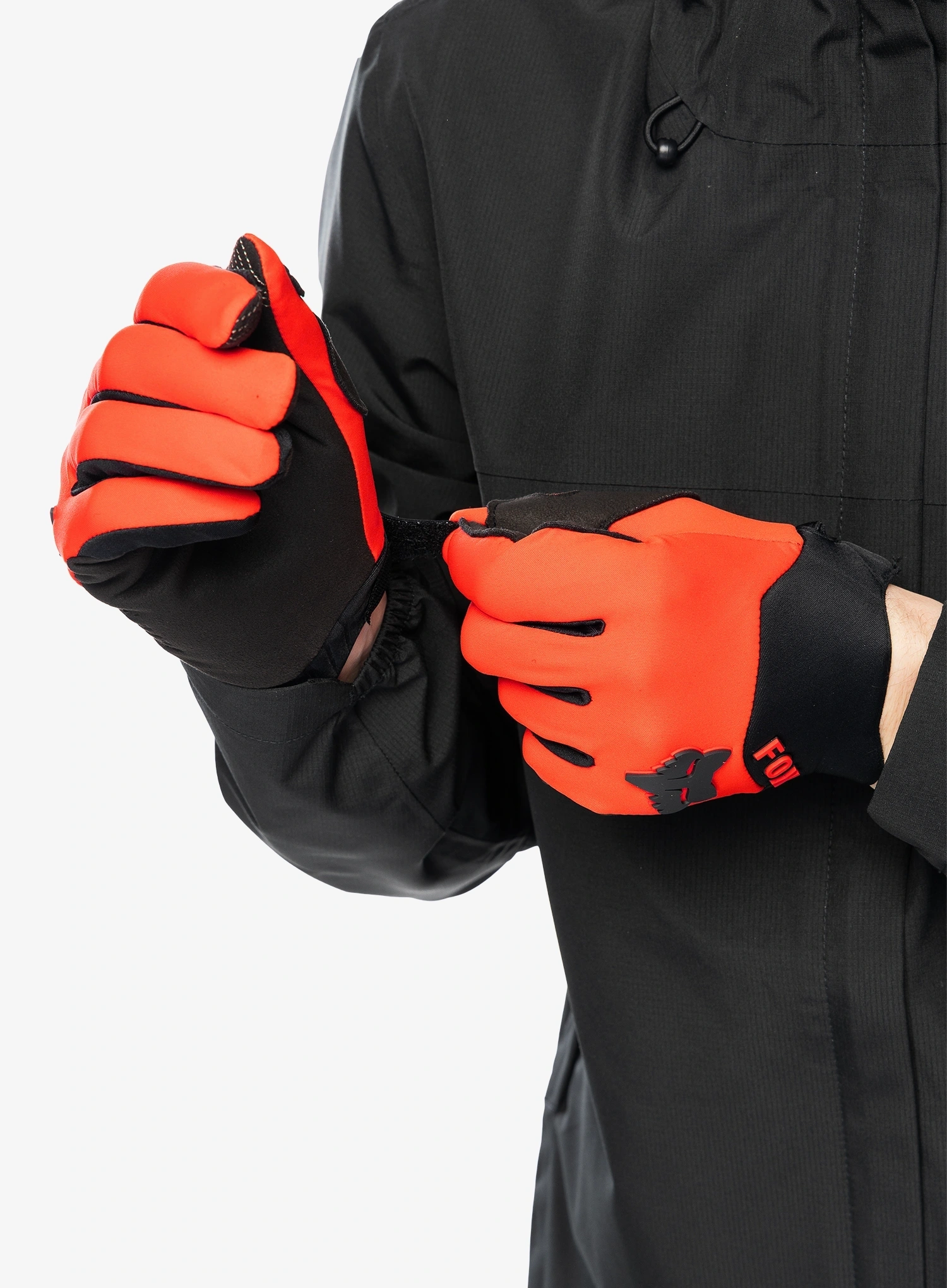 Велосипедні рукавиці Fox Defend Wind Offroad Glove - fluo red