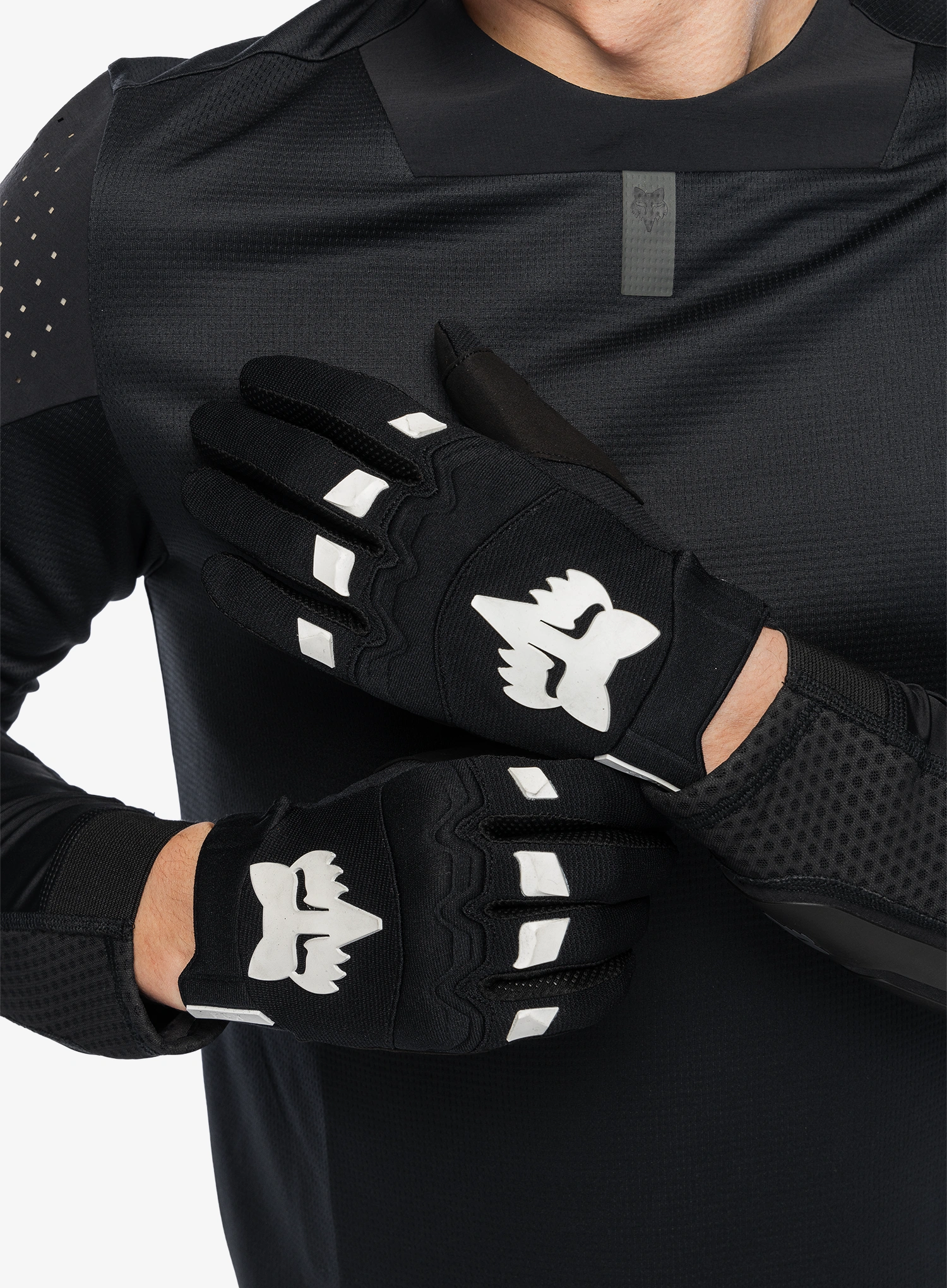 Велосипедні рукавиці Fox Dirtpaw Glove - black/black/white