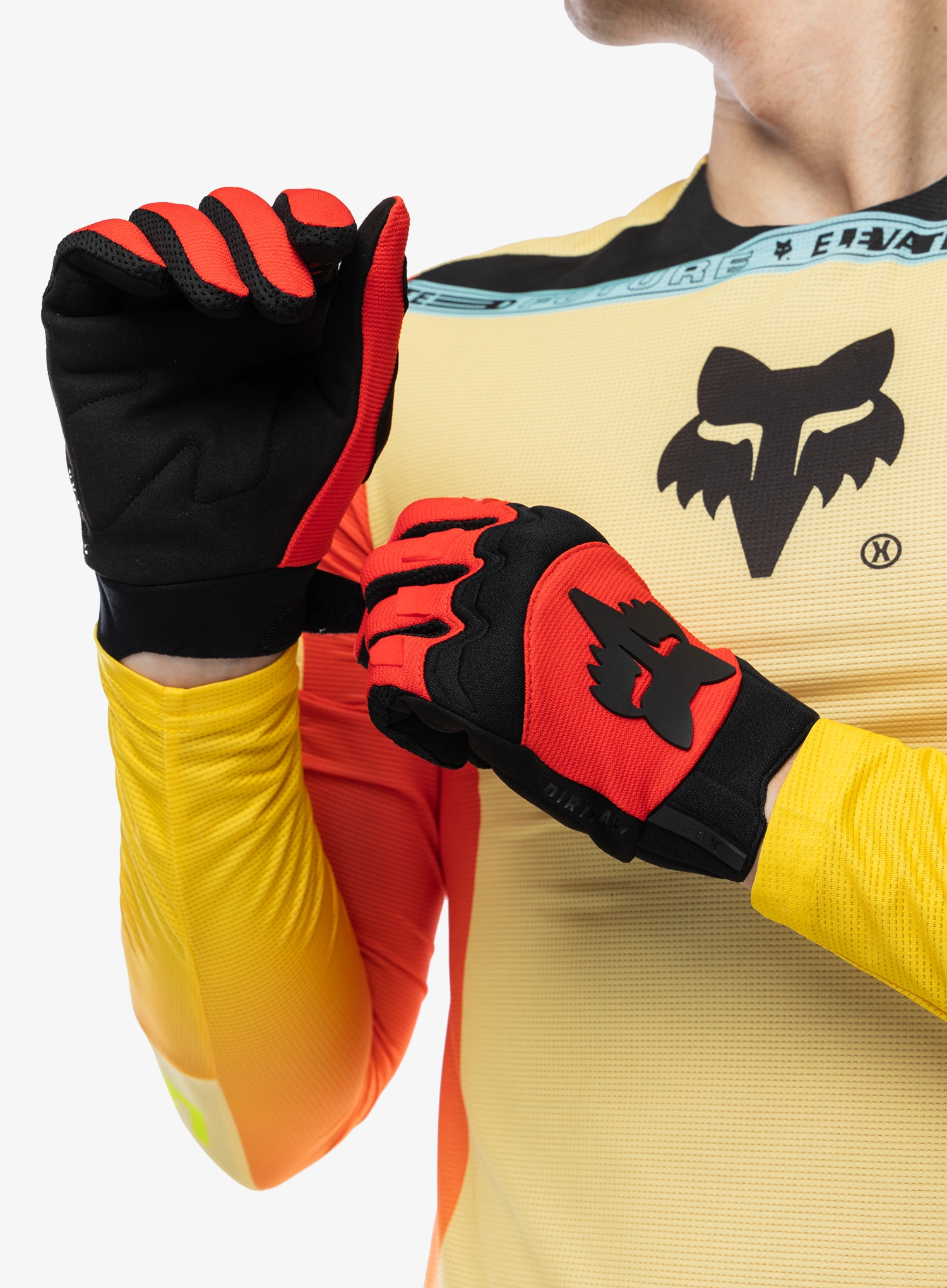 Велосипедні рукавиці Fox Dirtpaw Glove - fluo red