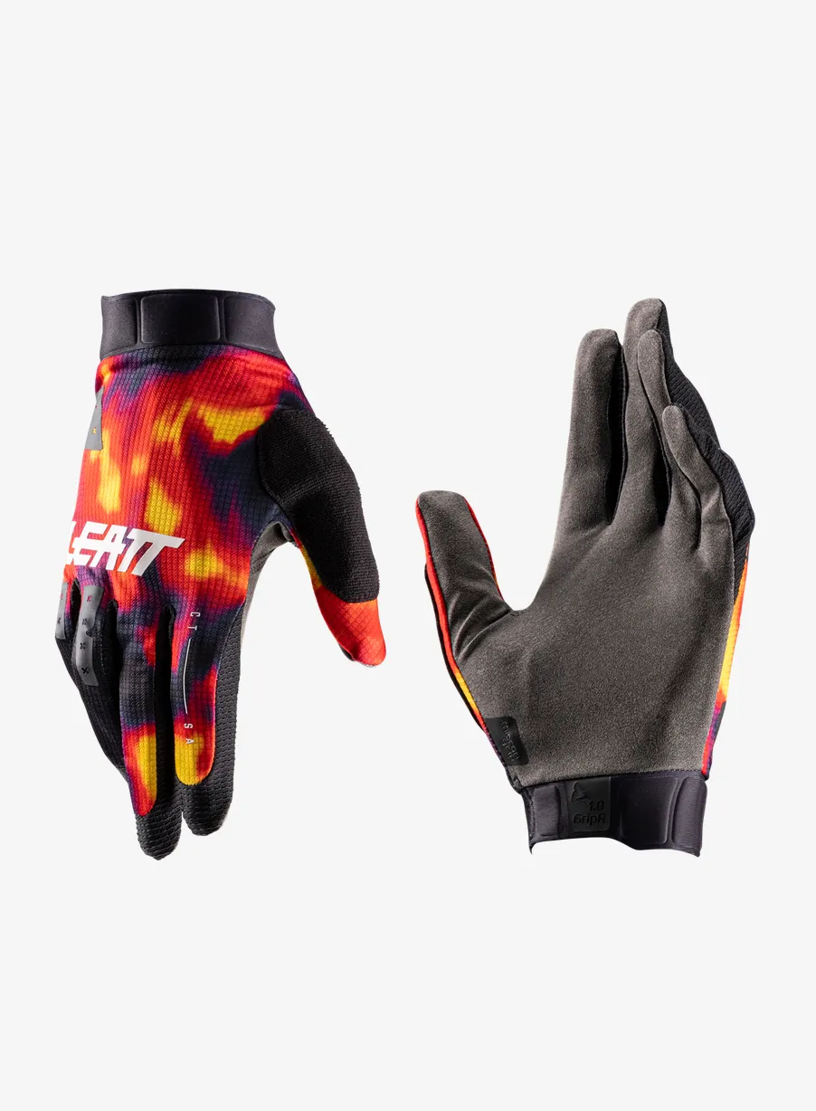 Велосипедні рукавиці Leatt Glove MTB 1.0 GripR - heatmap red