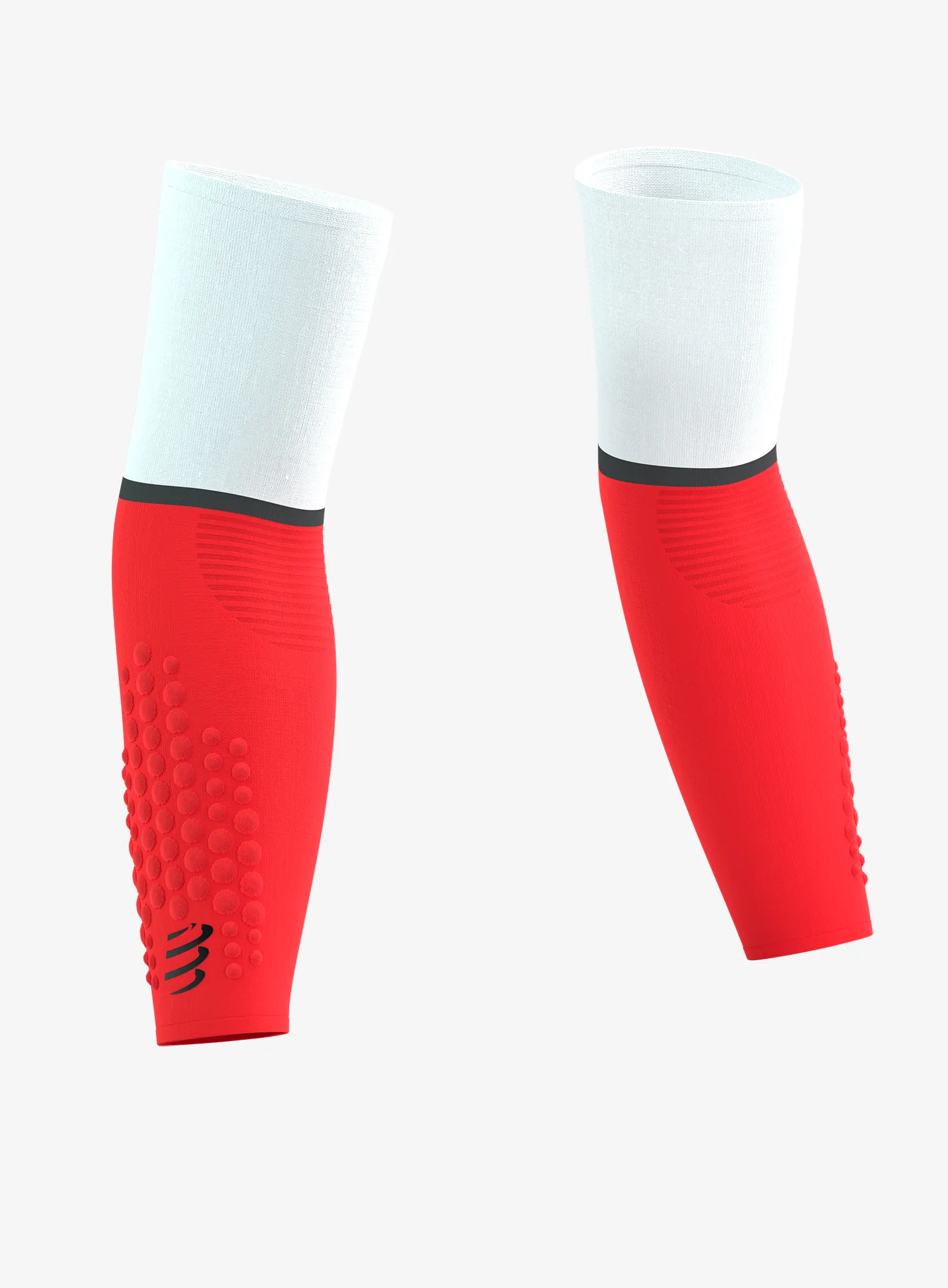 Нарукавники компресійні Compressport ArmForce Ultralight - white/fluo red