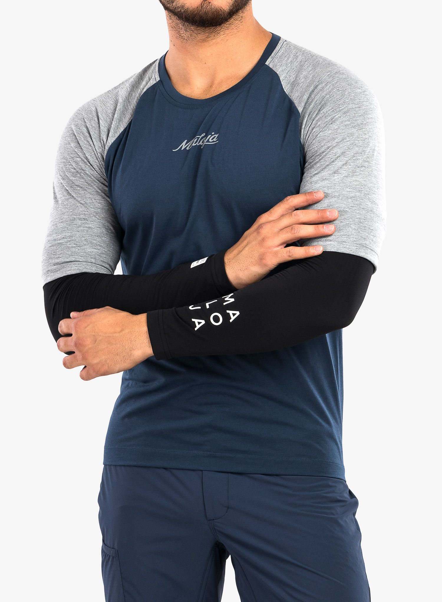 Нарукавники бігові Maloja Taisch Armwarmers - moonless