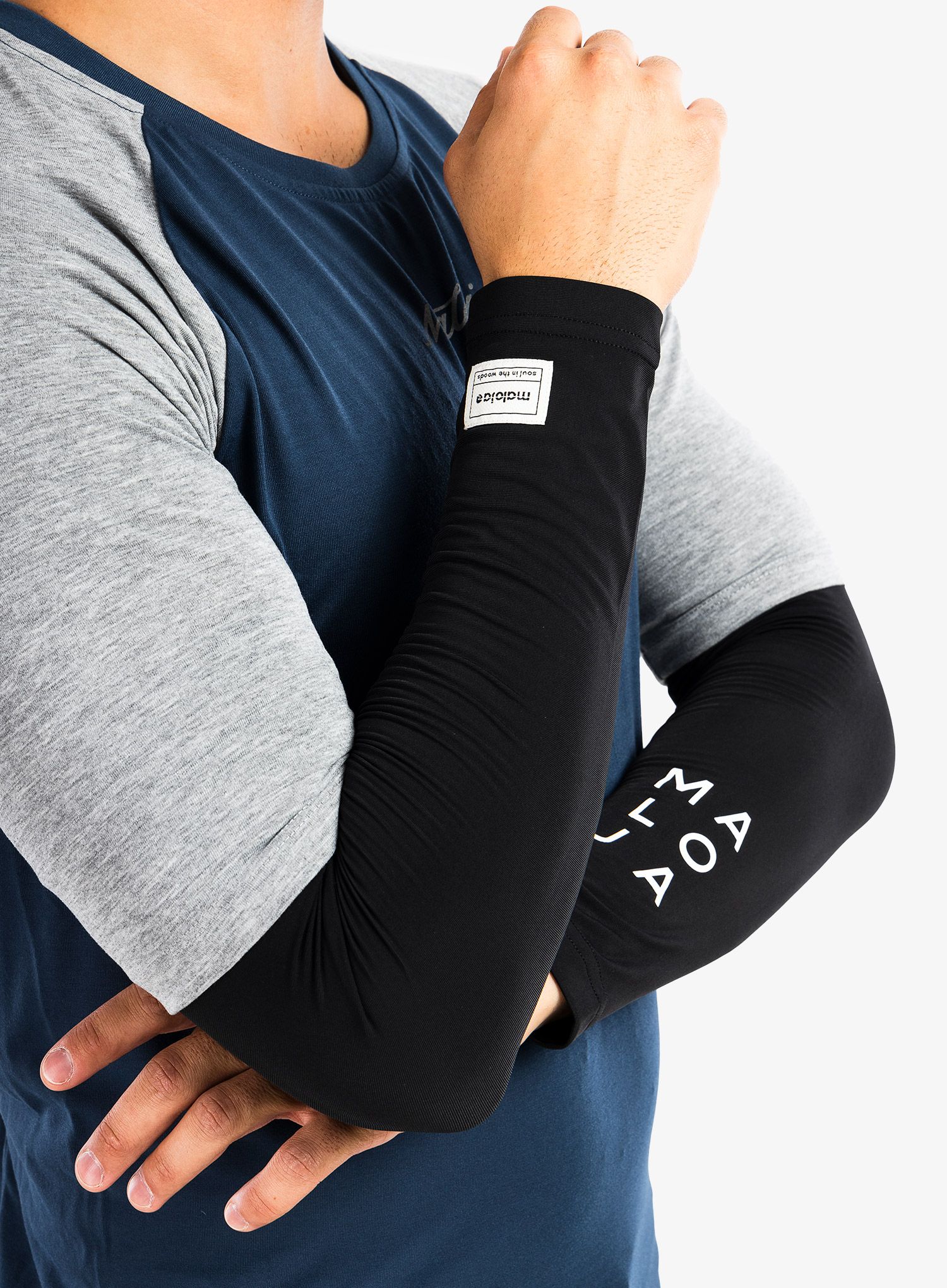 Нарукавники бігові Maloja Taisch Armwarmers - moonless