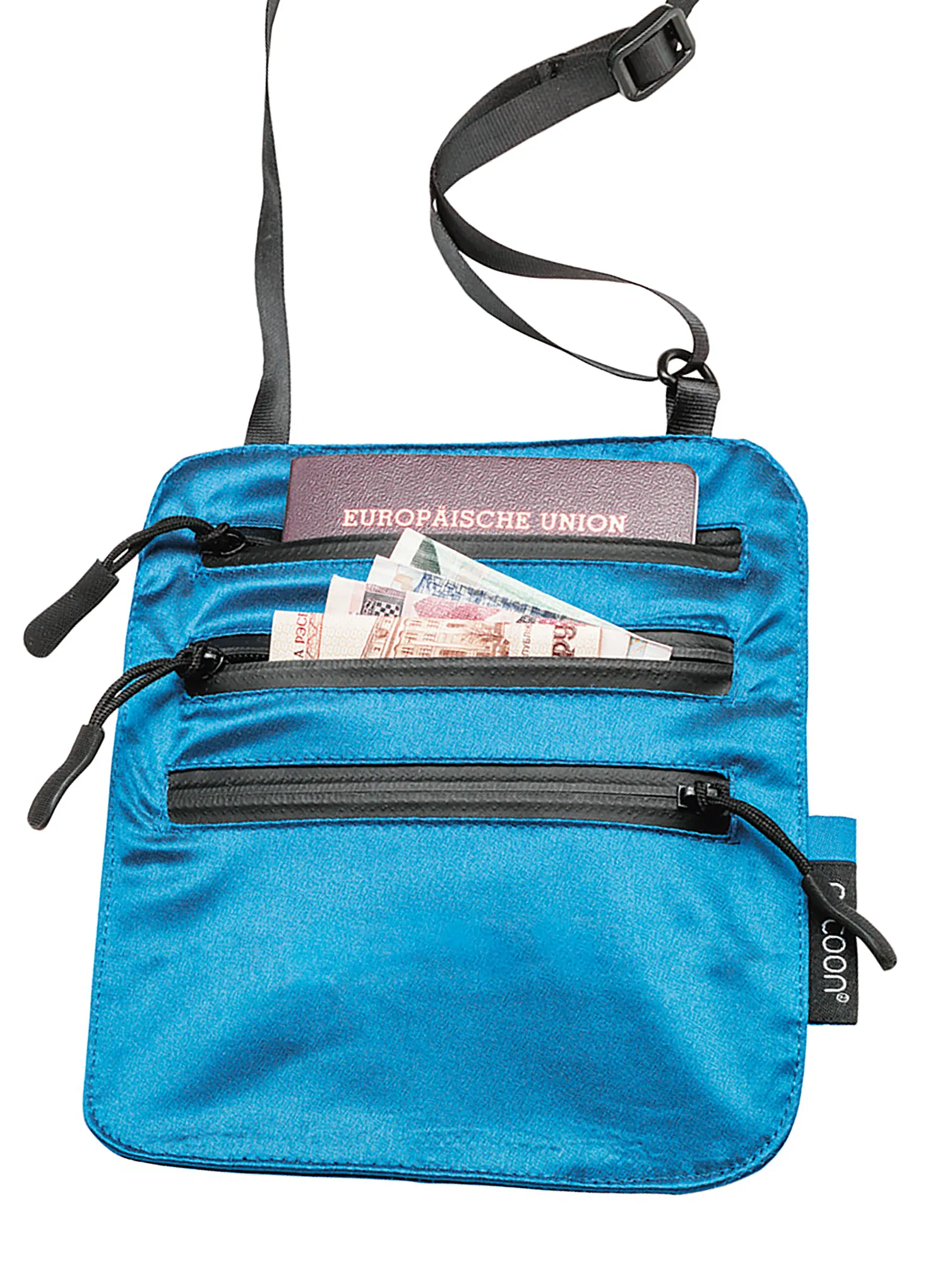 Барсетка Cocoon Secret Neck Wallet - Silk - blue lagoon