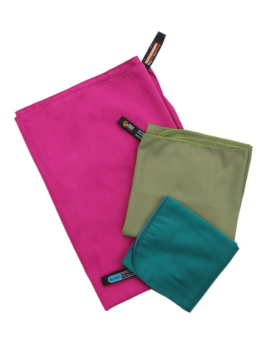 Швидковисихаючі рушники Sea To Summit Drylite Towel Set 16 - jade, eucalypt, berry