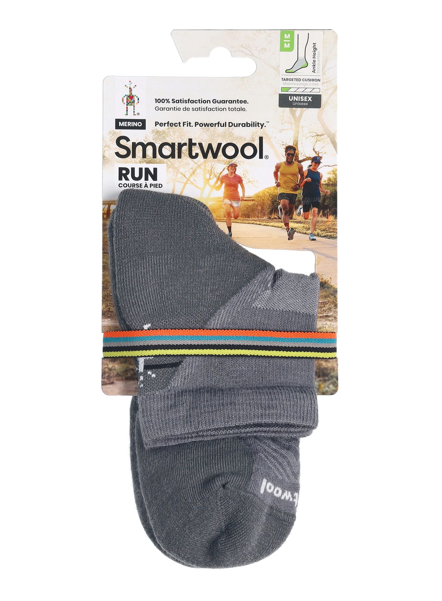 Шкарпетки для бігу Smartwool Run Targeted Cushion Ankle Socks - graphite