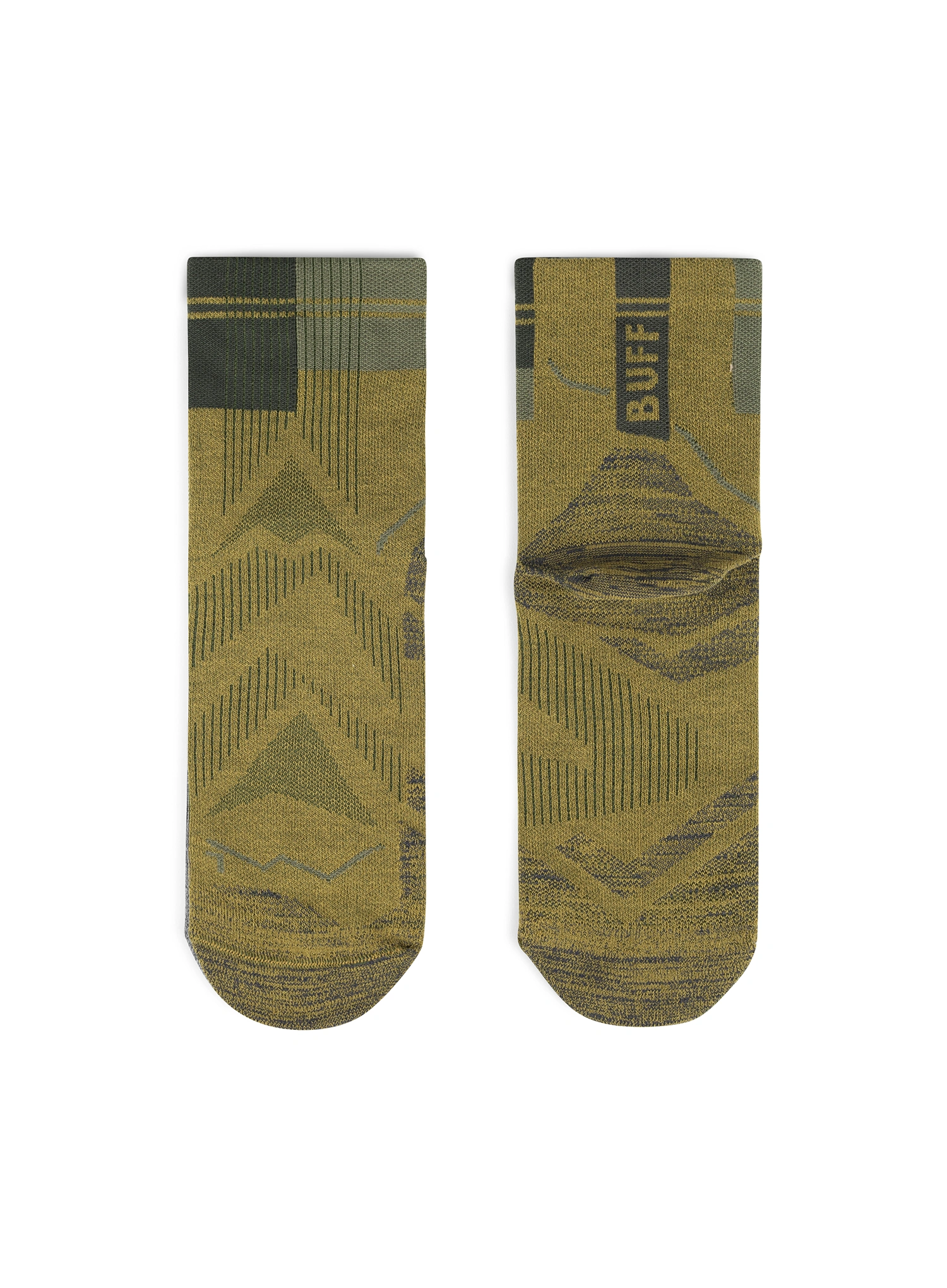 Шкарпетки для бігу Buff Coolnet Quarter Sock CQ - khaki