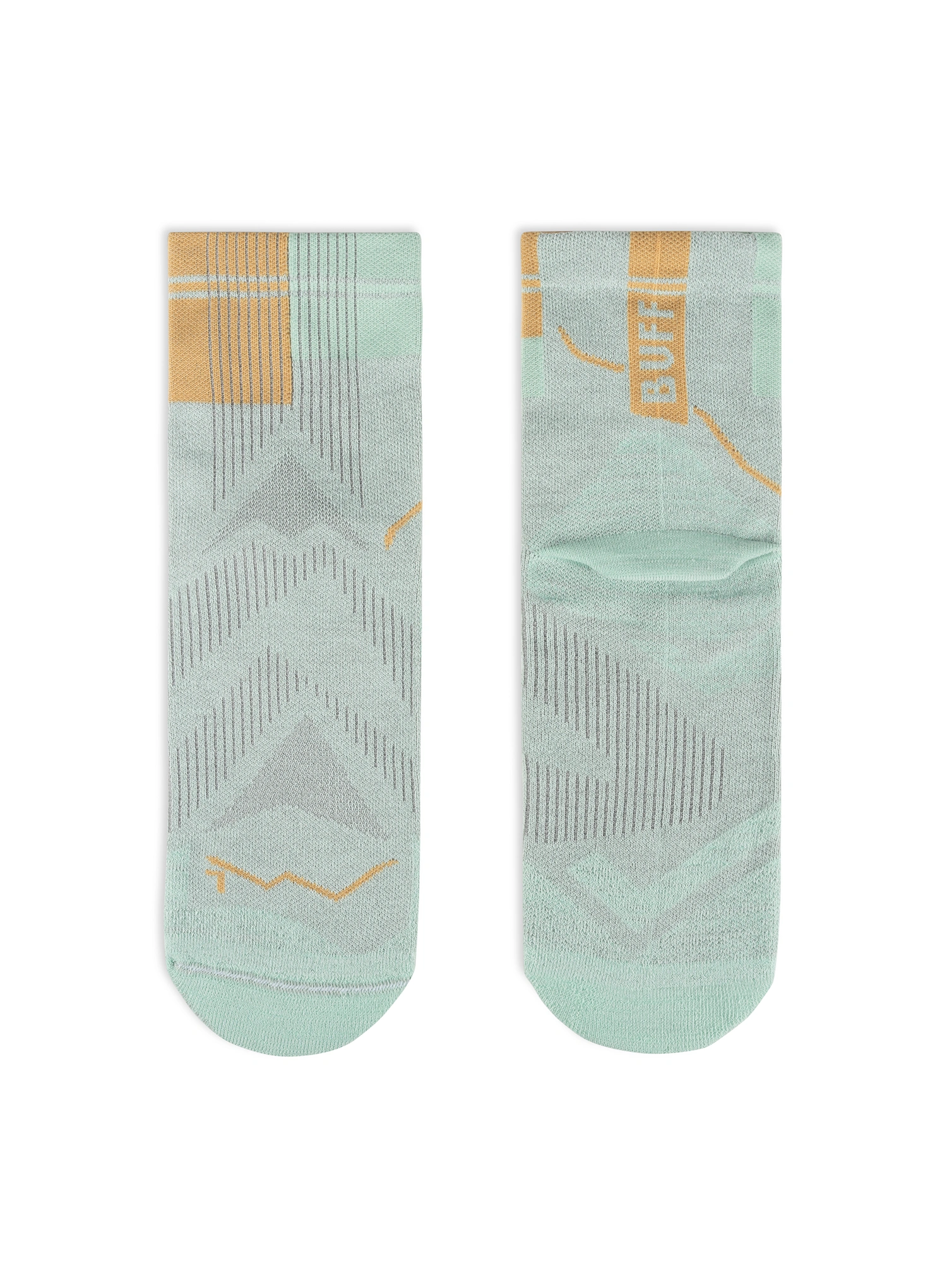 Шкарпетки для бігу Buff Coolnet Quarter Sock CQ - seagrove green