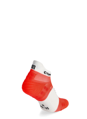 Шкарпетки для бігу Compressport Pro Racing Socks v4.0 Run Low - fluo red/white