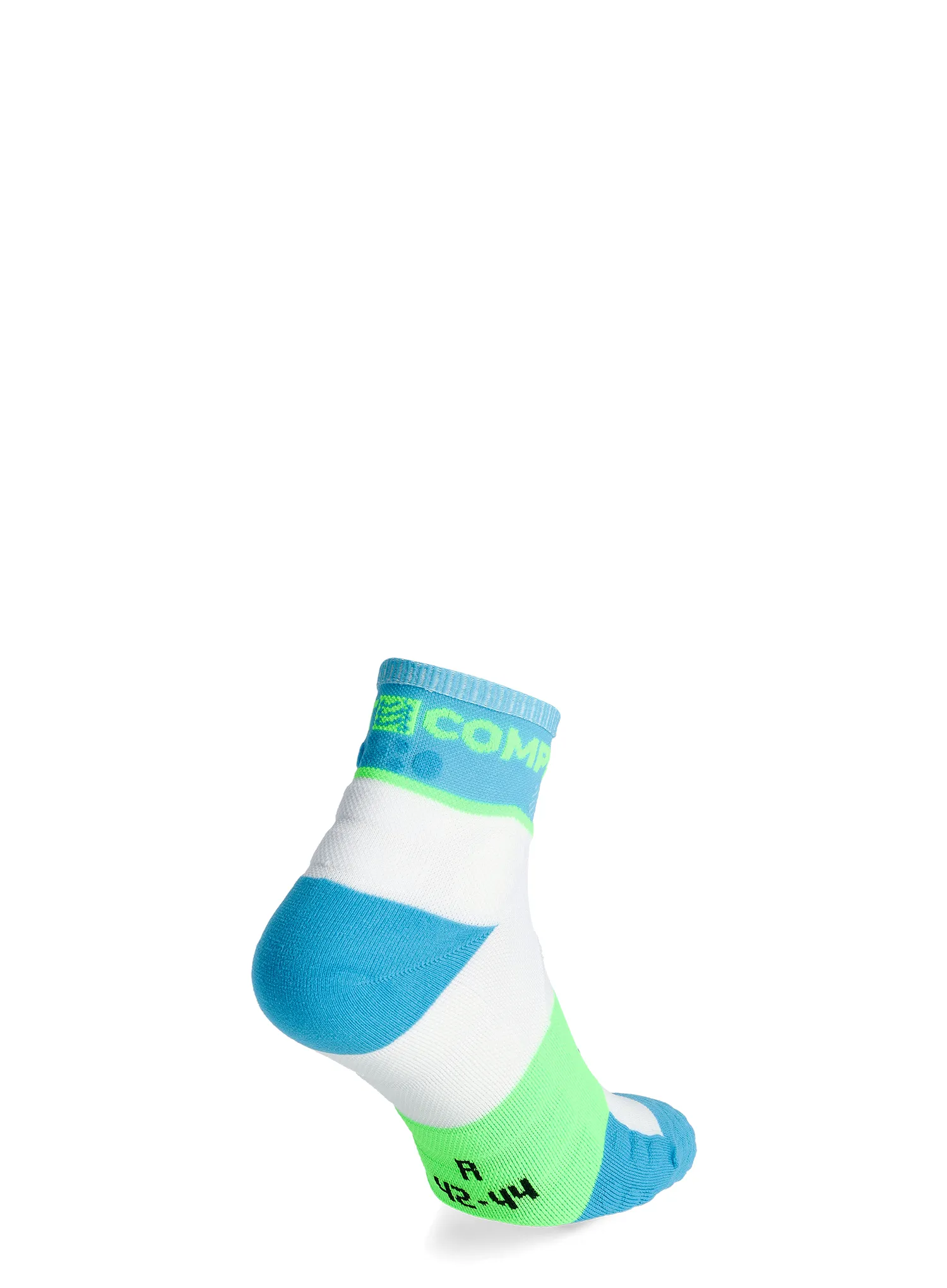 Шкарпетки для бігу Compressport Ultra Trail Socks v2.0 Low - norse blue/neon green