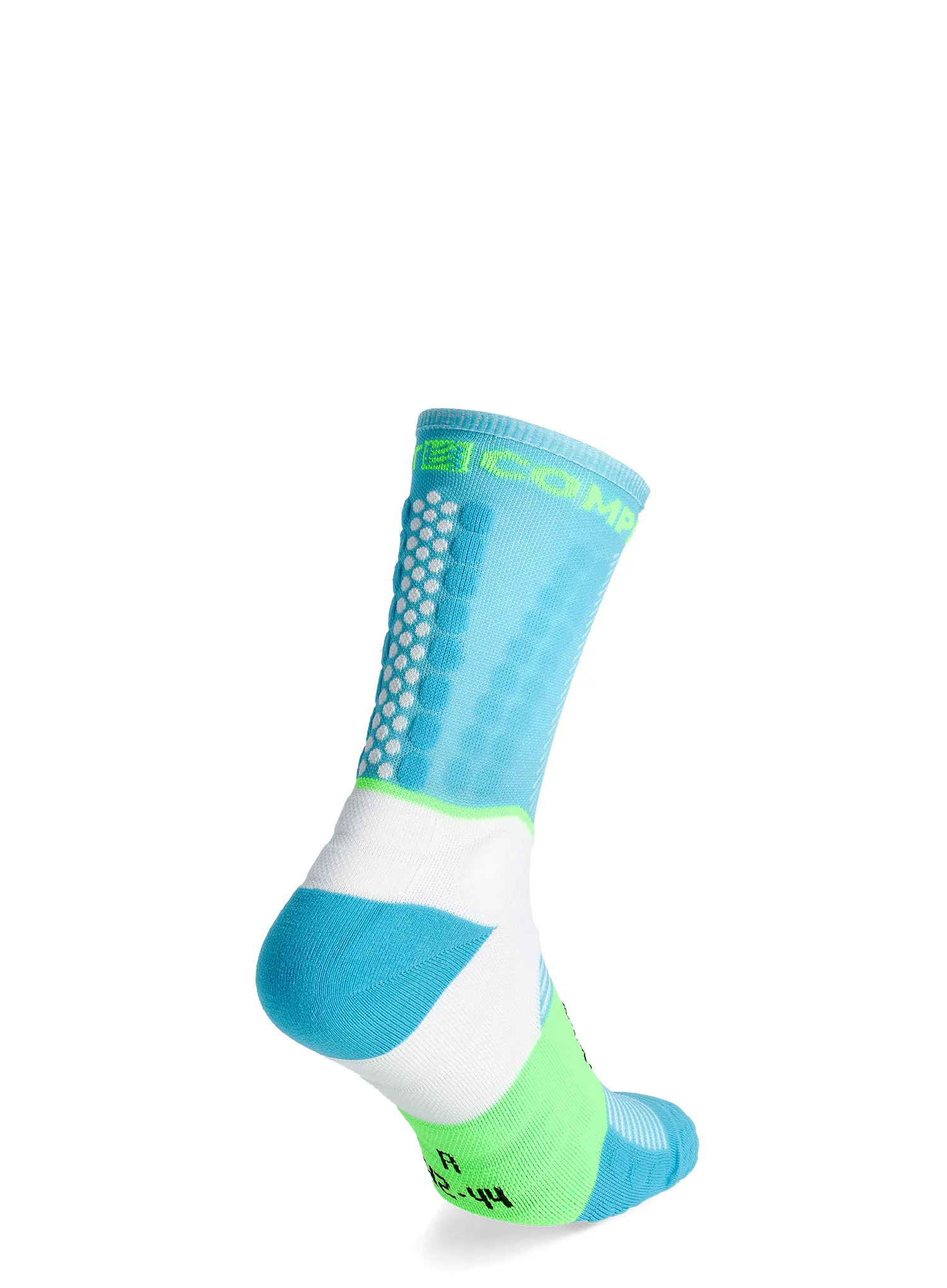Шкарпетки для бігу Compressport Ultra Trail Socks v2.0 - norse blue/neon green