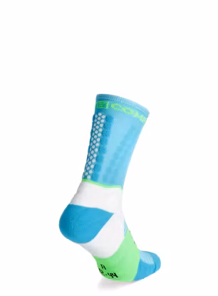 Шкарпетки для бігу Compressport Ultra Trail Socks v2.0 - norse blue/neon green