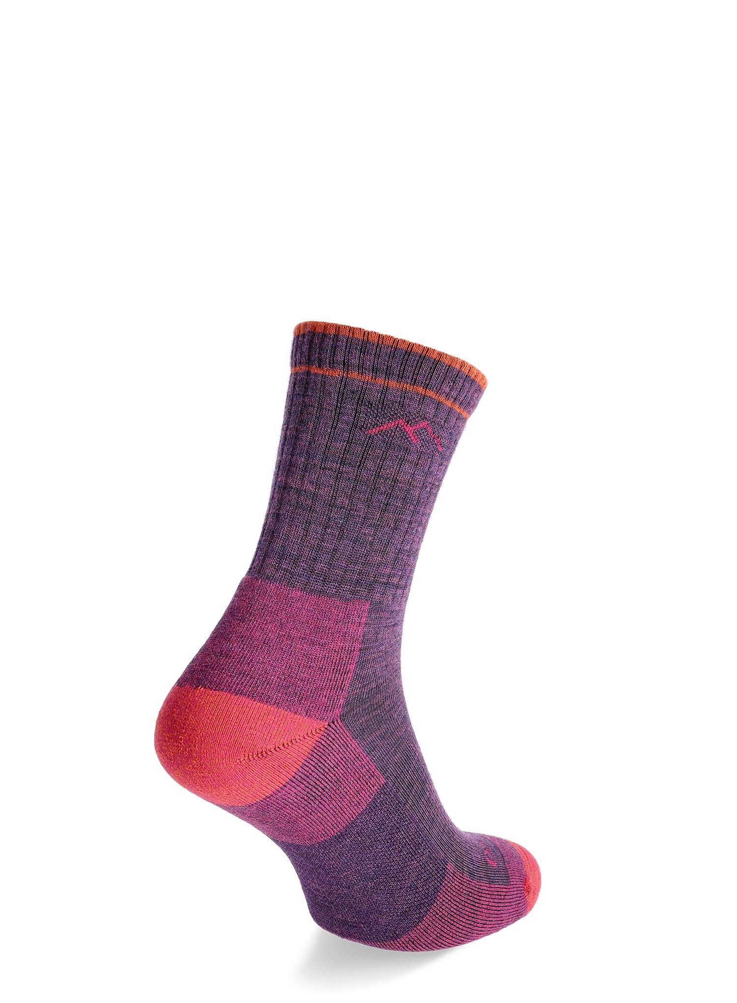 Шкарпетки жіночі Darn Tough Hiker Micro Crew Midweight with Cushion - plum heather