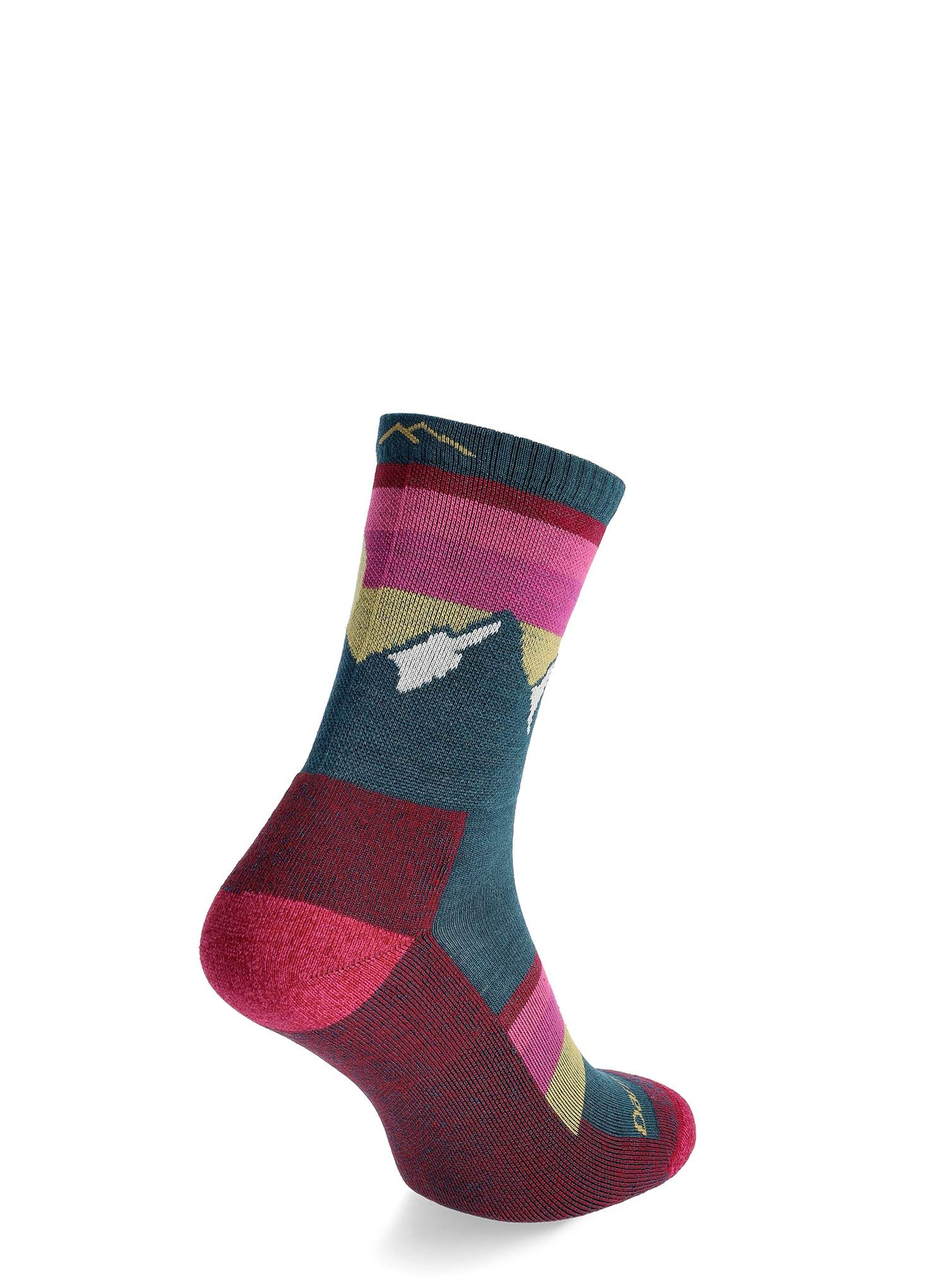 Шкарпетки жіночі Darn Tough Sunset Ledge Micro Crew Lightweight with Cushion - dark teal