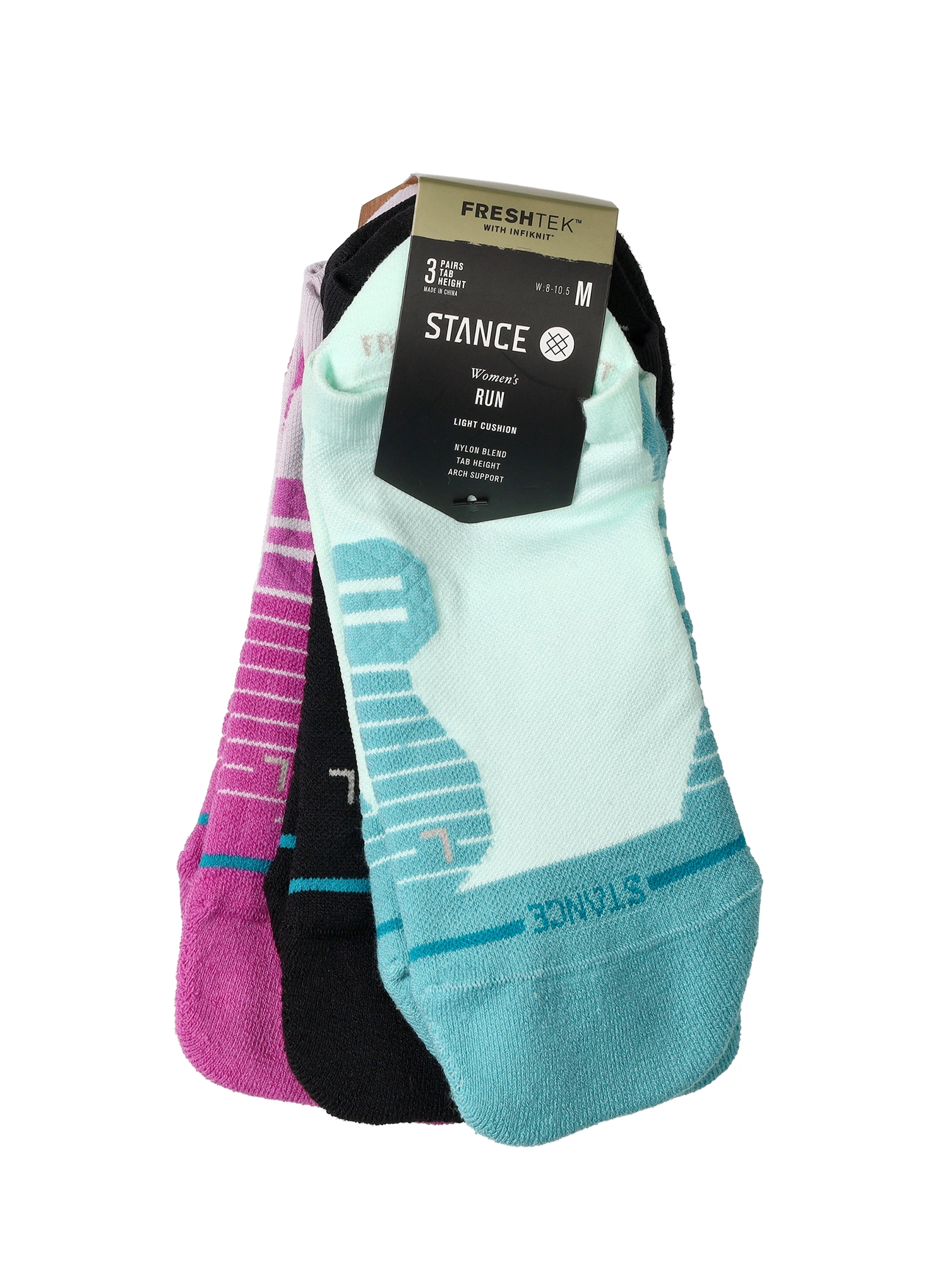 Шкарпетки для бігу жіночі Stance Fusion Light 3 Pack - multi