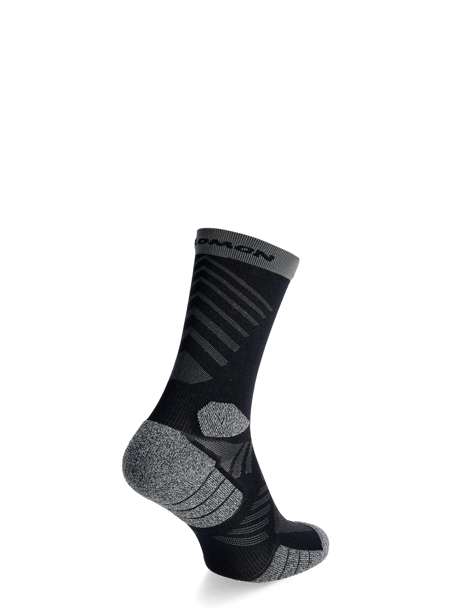 Шкарпетки для бігу Salomon Aero Crew - black/castelrock