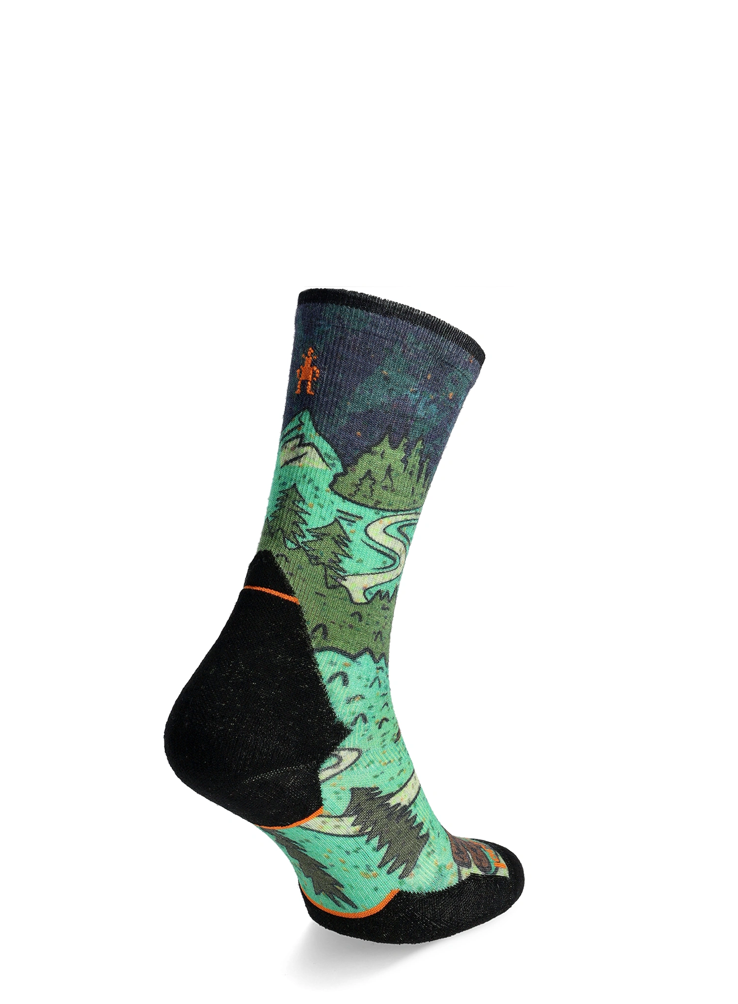 Шкарпетки для бігу Smartwool Trail Run Targeted Cushion Neature Print Crew Socks - twilight blue