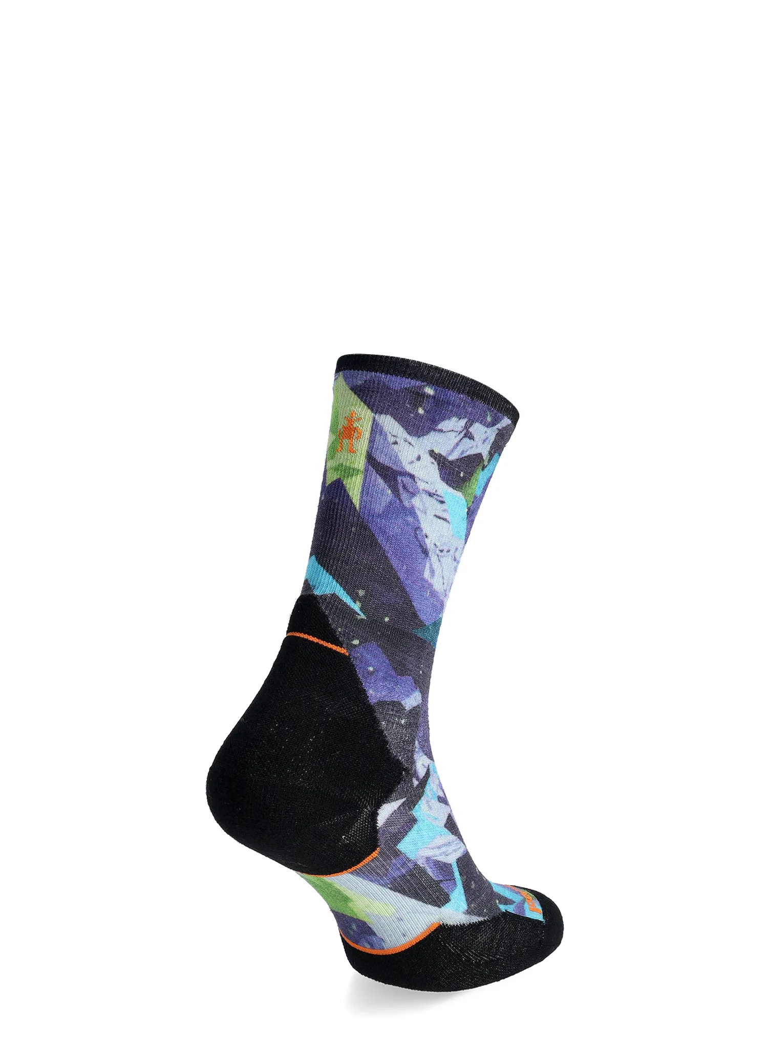 Шкарпетки для бігу Smartwool Trail Run Targeted Cushion Summit Sector Print Crew Socks - nightfall blue
