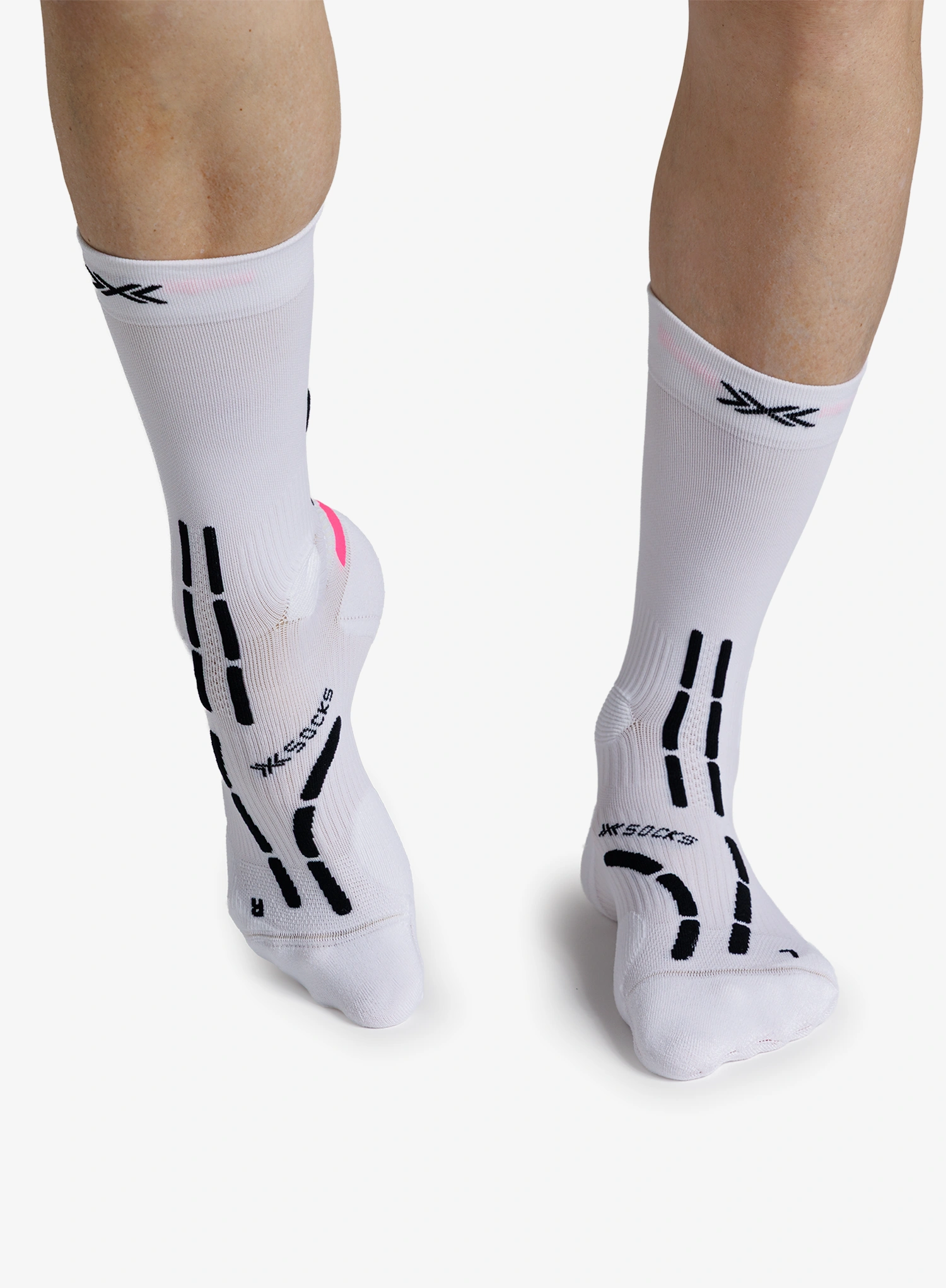 Шкарпетки для бігу X-Socks Trail Anatomix Crew - x white/x black
