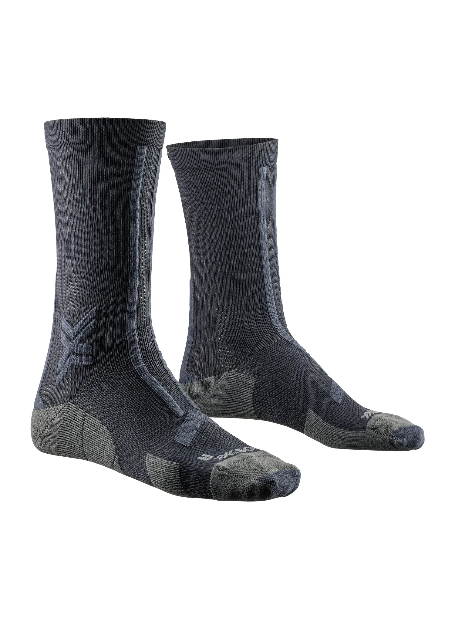 Шкарпетки для бігу X-Socks Trail Run Discover Crew - black/charcoal