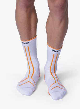 Шкарпетки для бігу X-Socks Trailrun Terraskin Expert Crew - x white/blazing orange
