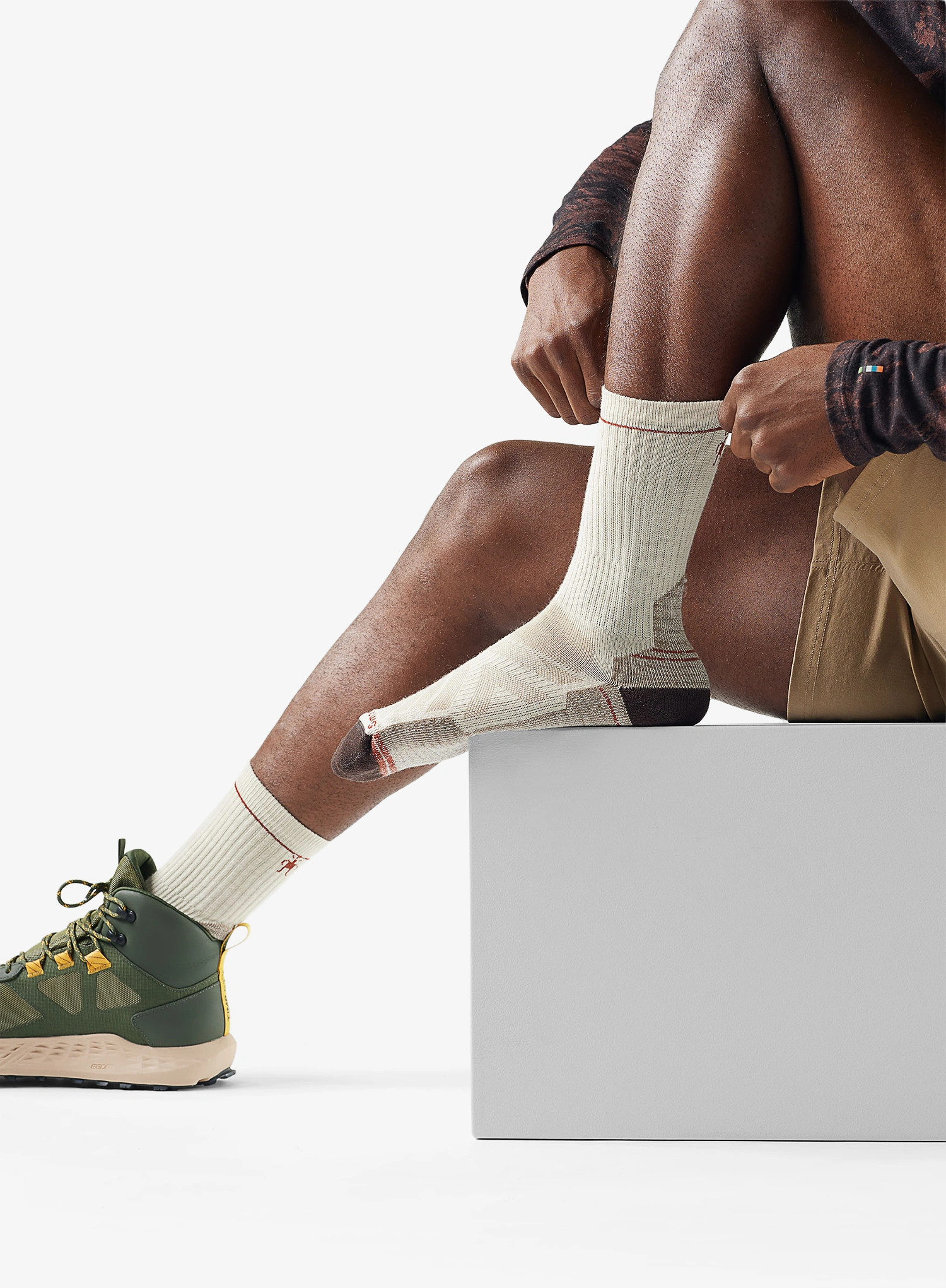 Шкарпетки з мериноса Smartwool Hike Light Cushion Crew Socks - natural